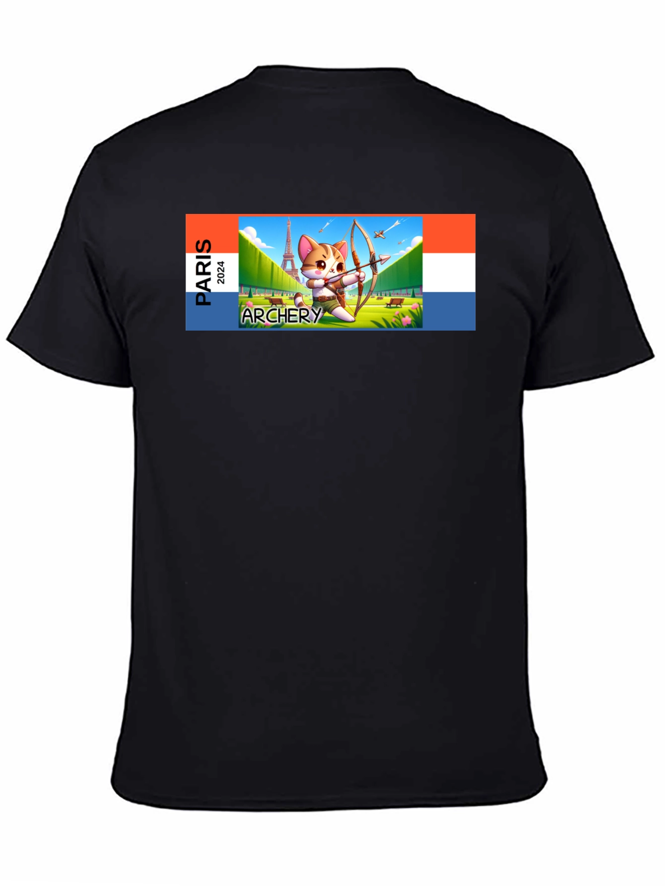 Paris 2024 Archery Cat T-Shirt