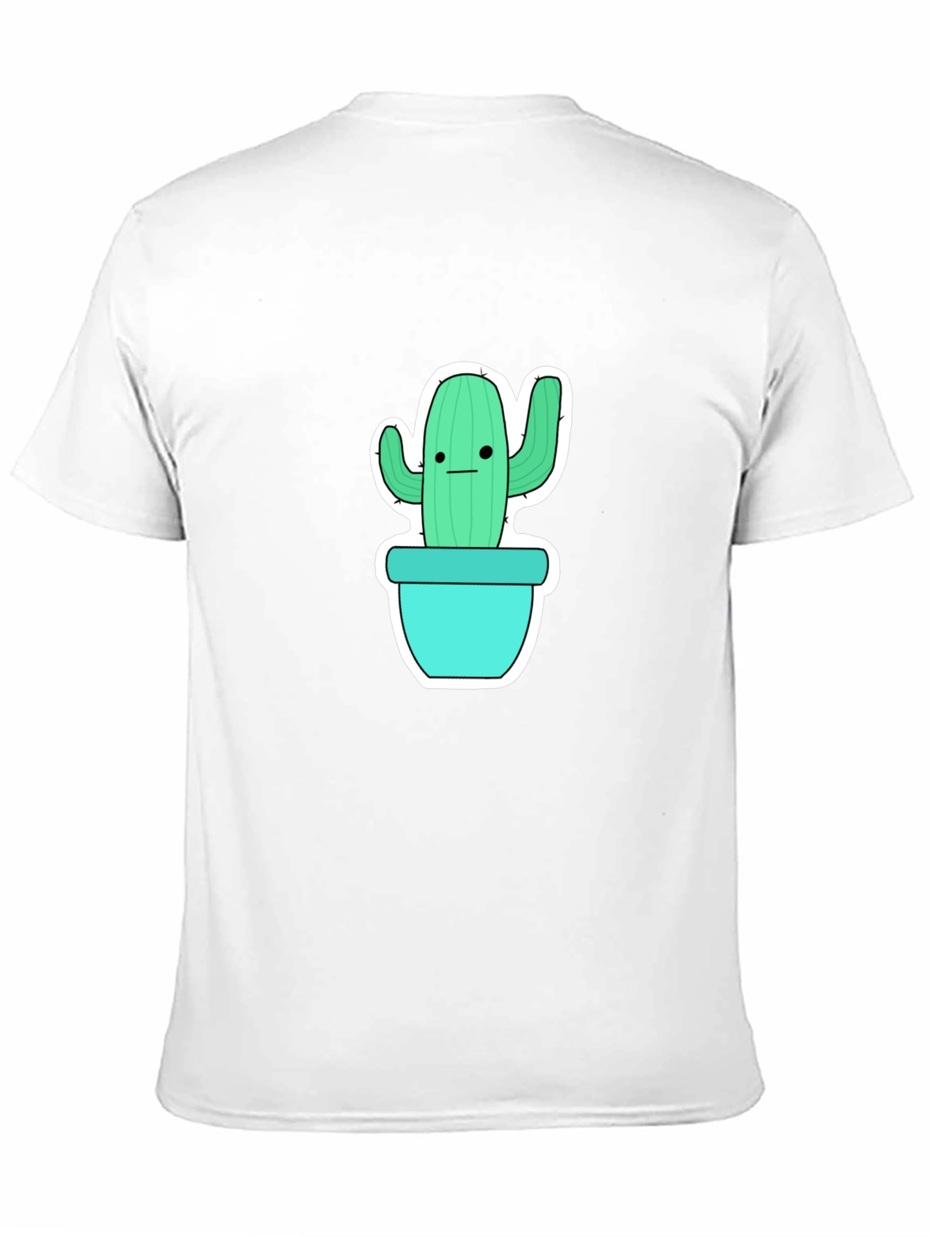 Cool Cactus Graphic Tee - Black Cotton Shirt