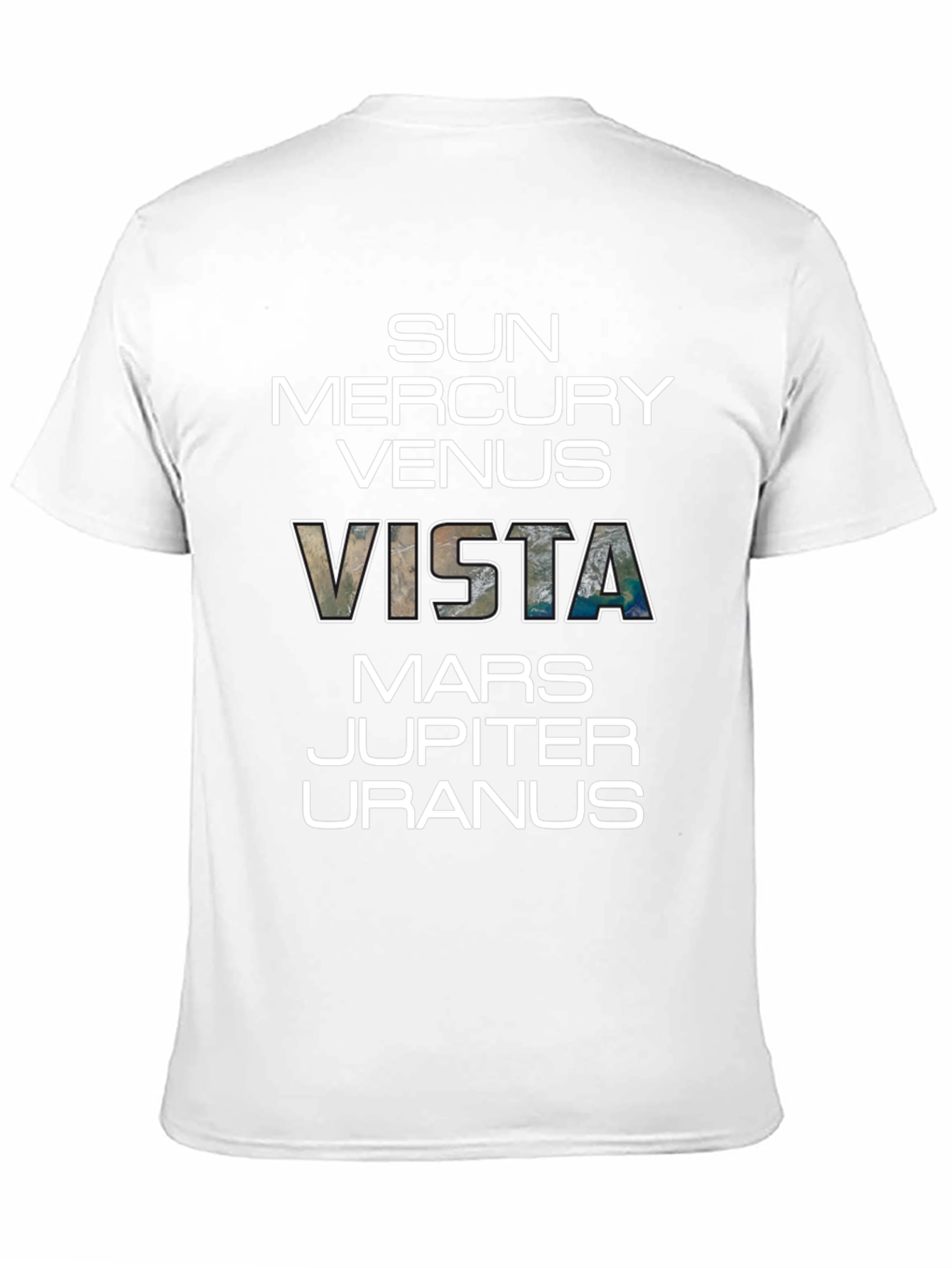 Planets Vista Graphic Black T-Shirt