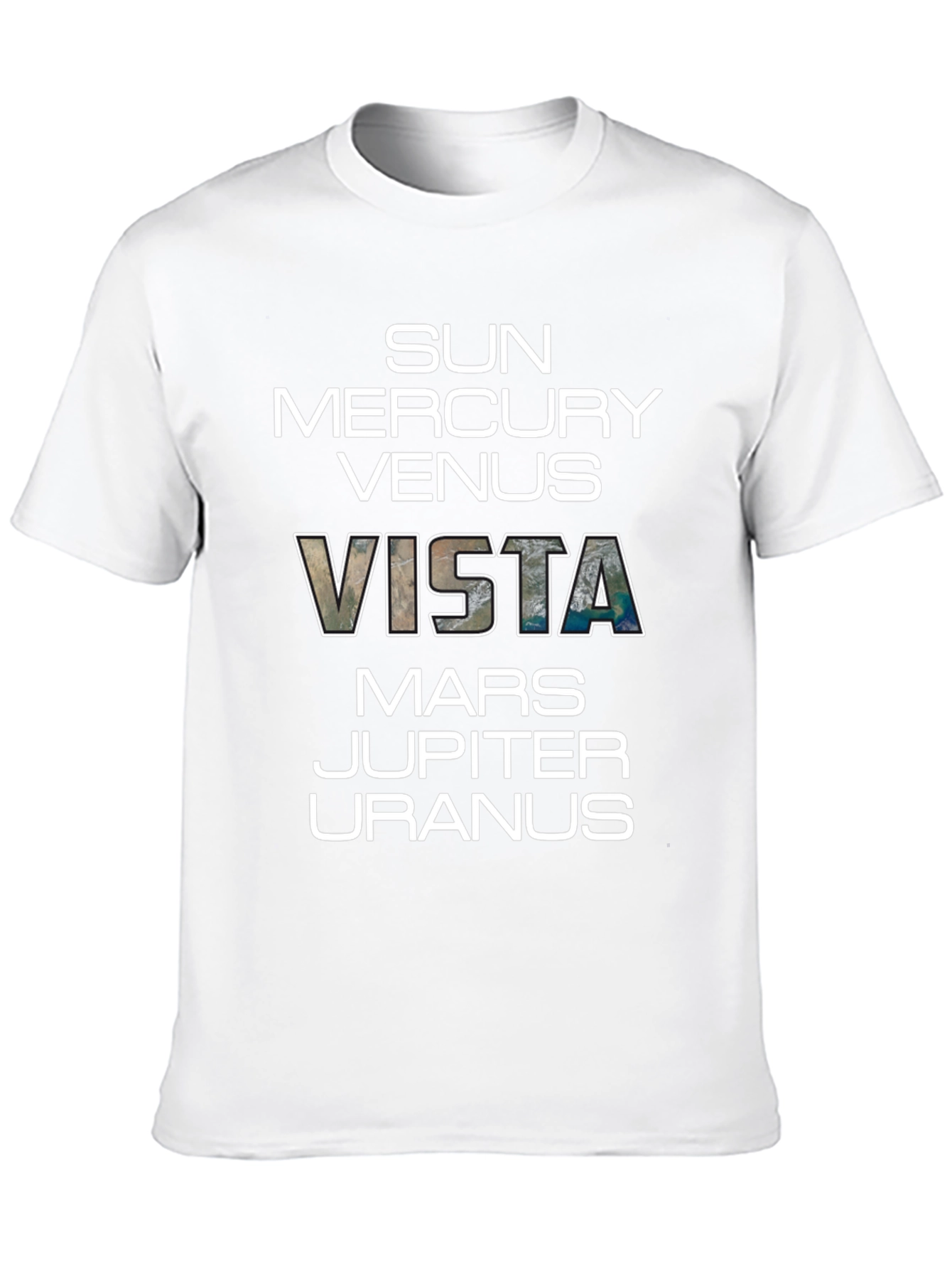 Planets Vista Graphic Black T-Shirt
