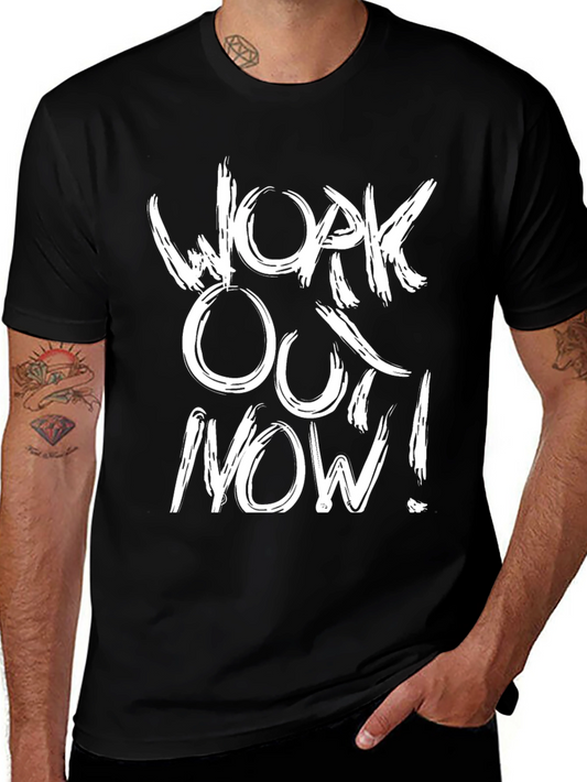 Workout Now! Graphic Tee - Black