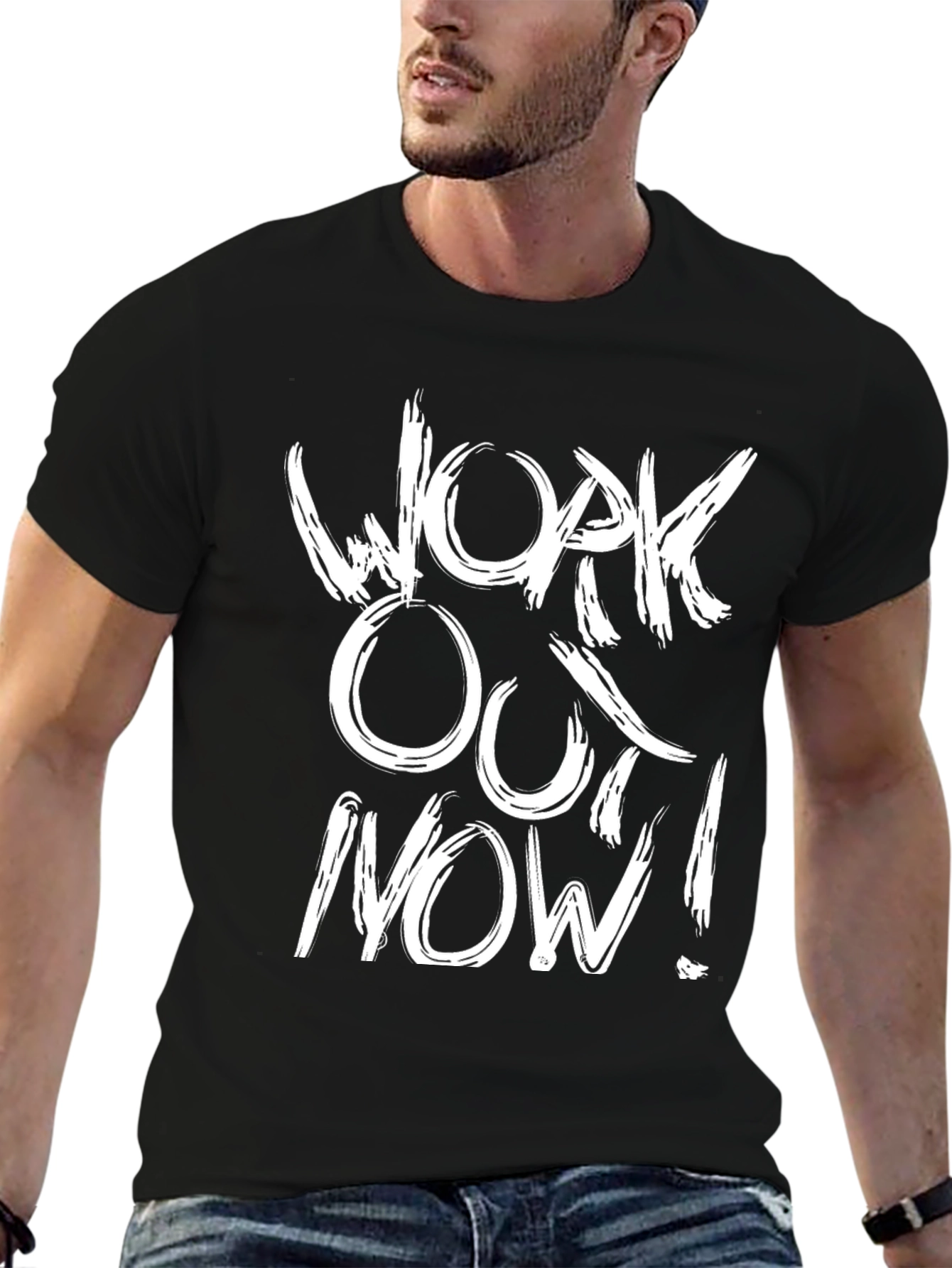 Workout Now! Graphic Tee - Black