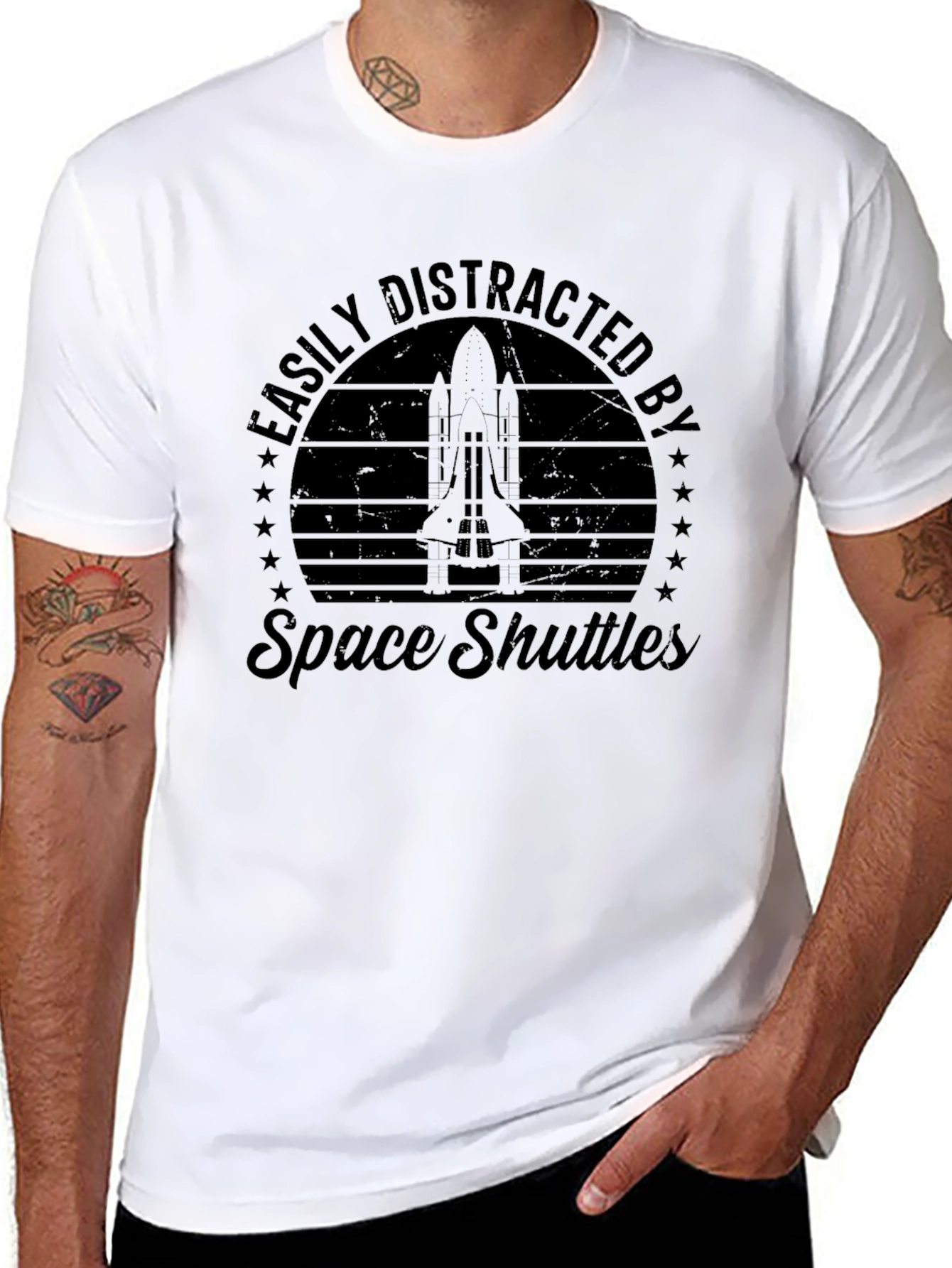 Easily Distracted by Space Shuttles T-Shirt