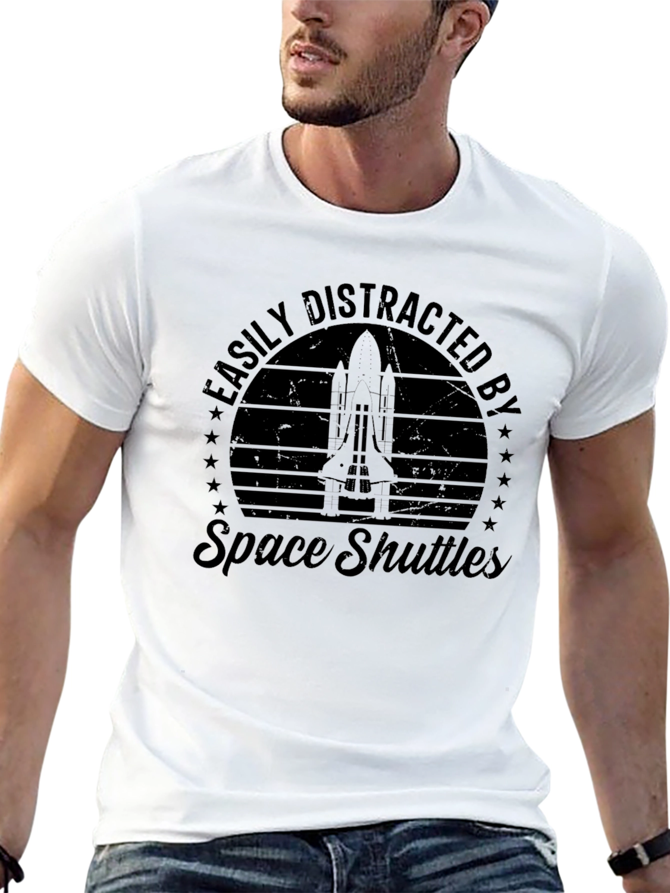 Easily Distracted by Space Shuttles T-Shirt
