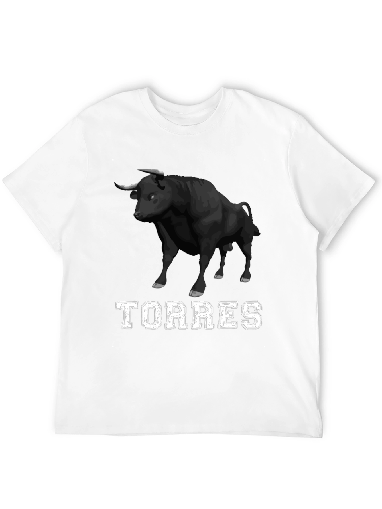 Torres Bull Graphic T-Shirt - Black Cotton Tee