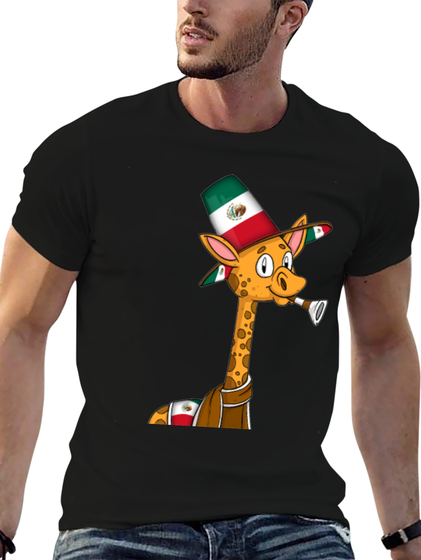 Fiesta Giraffe T-Shirt - Viva Mexico!