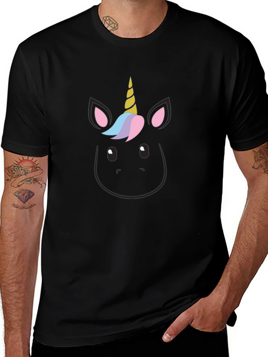 Unicorn Graphic Black T-Shirt