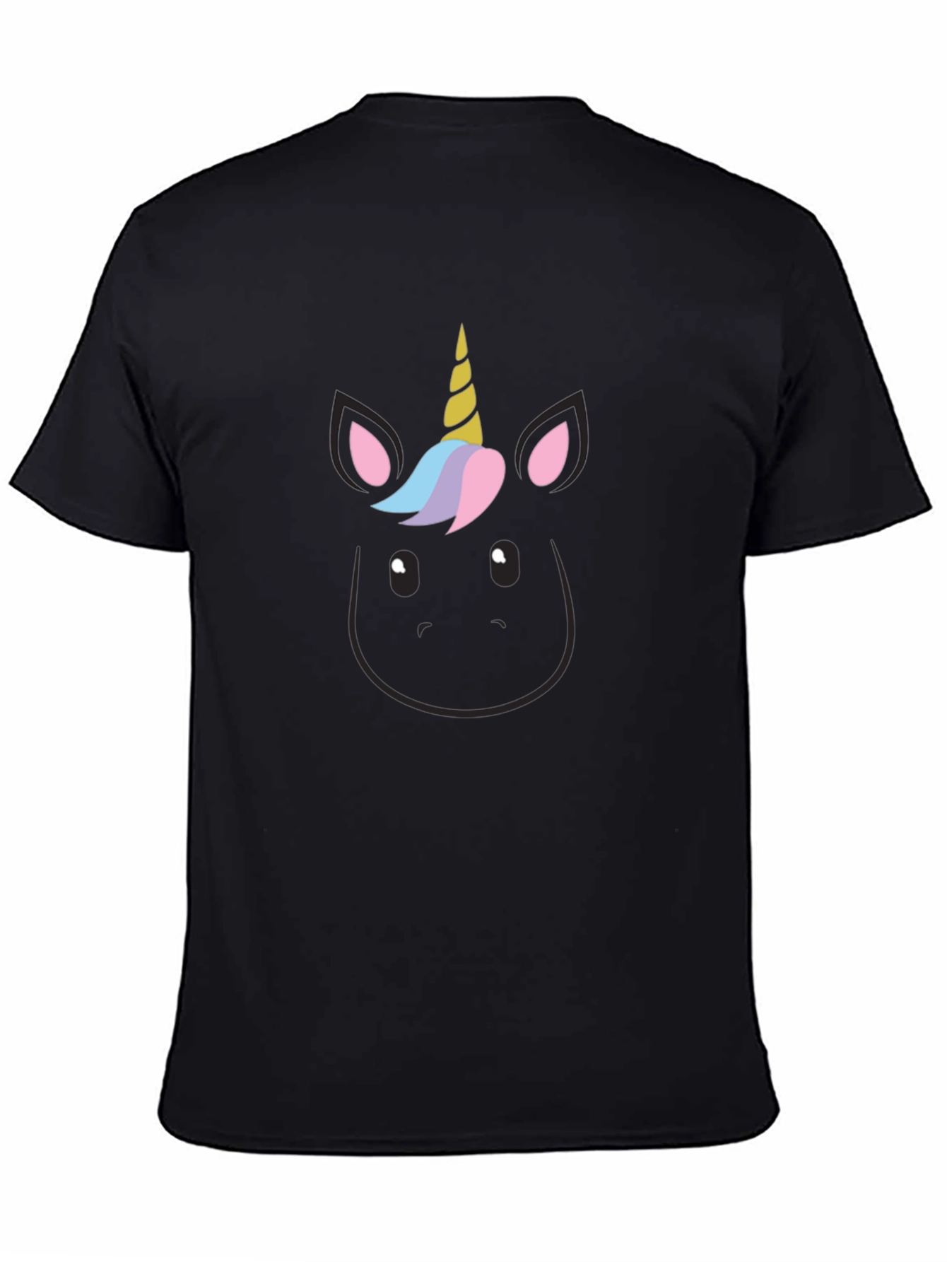 Unicorn Graphic Black T-Shirt