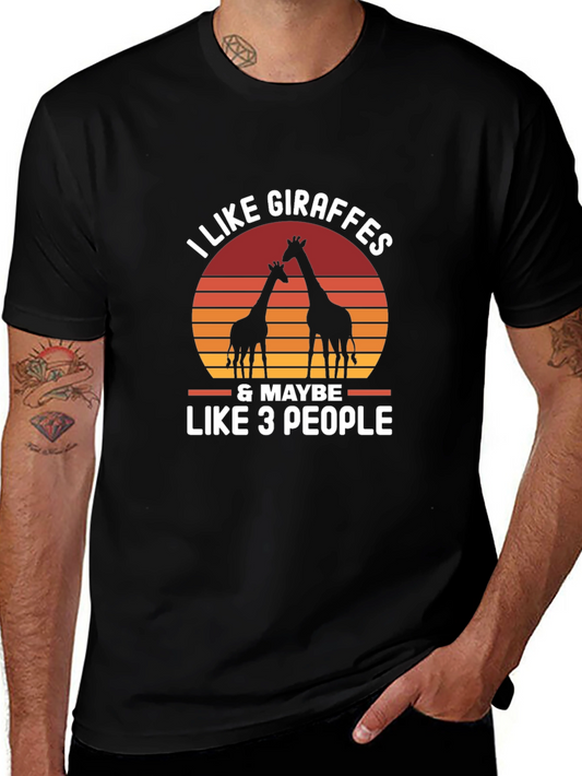 I Like Giraffes T-Shirt - Funny Animal Lover Tee