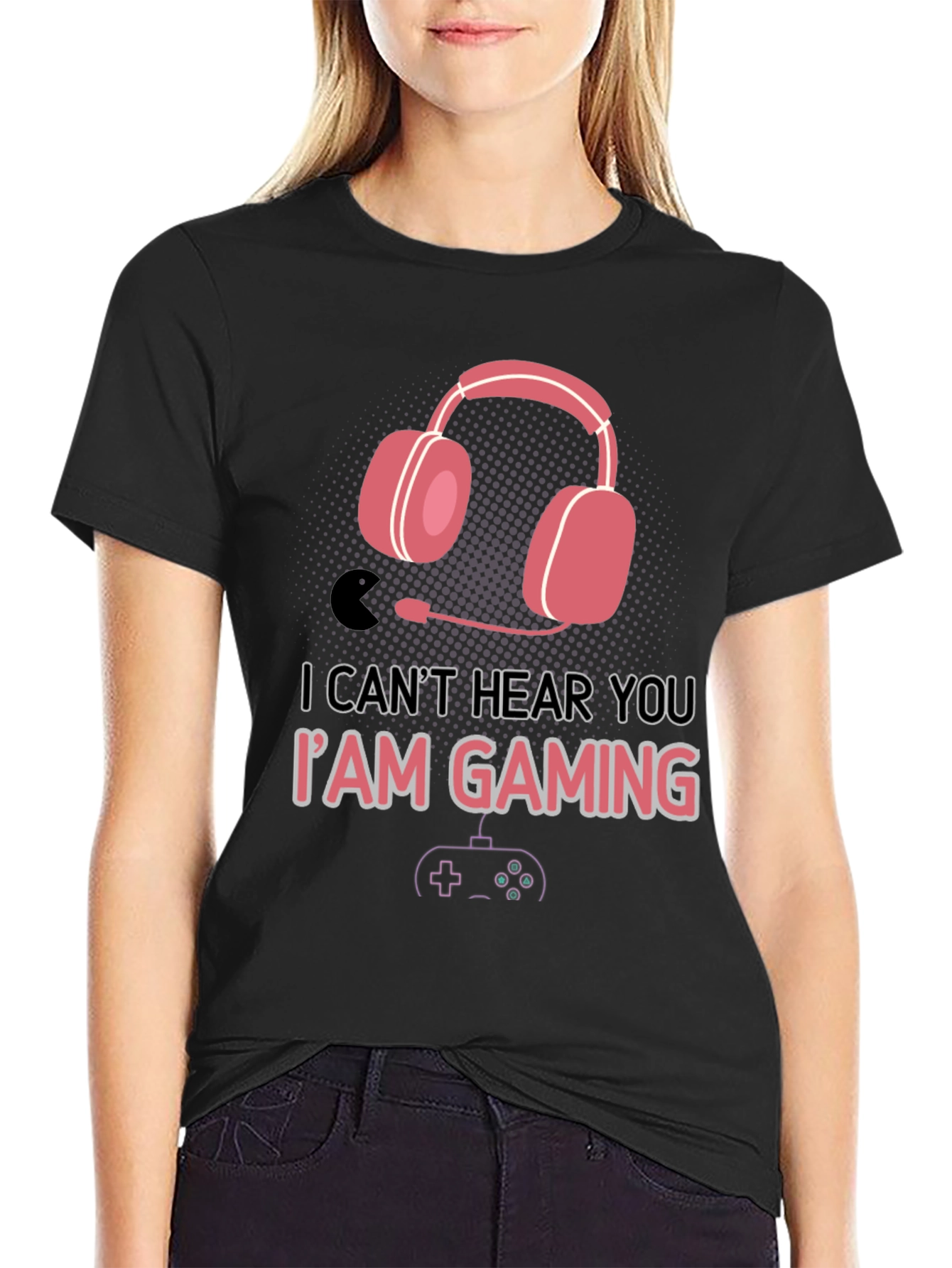 Gamer T-Shirt - Cant Hear You Im Gaming