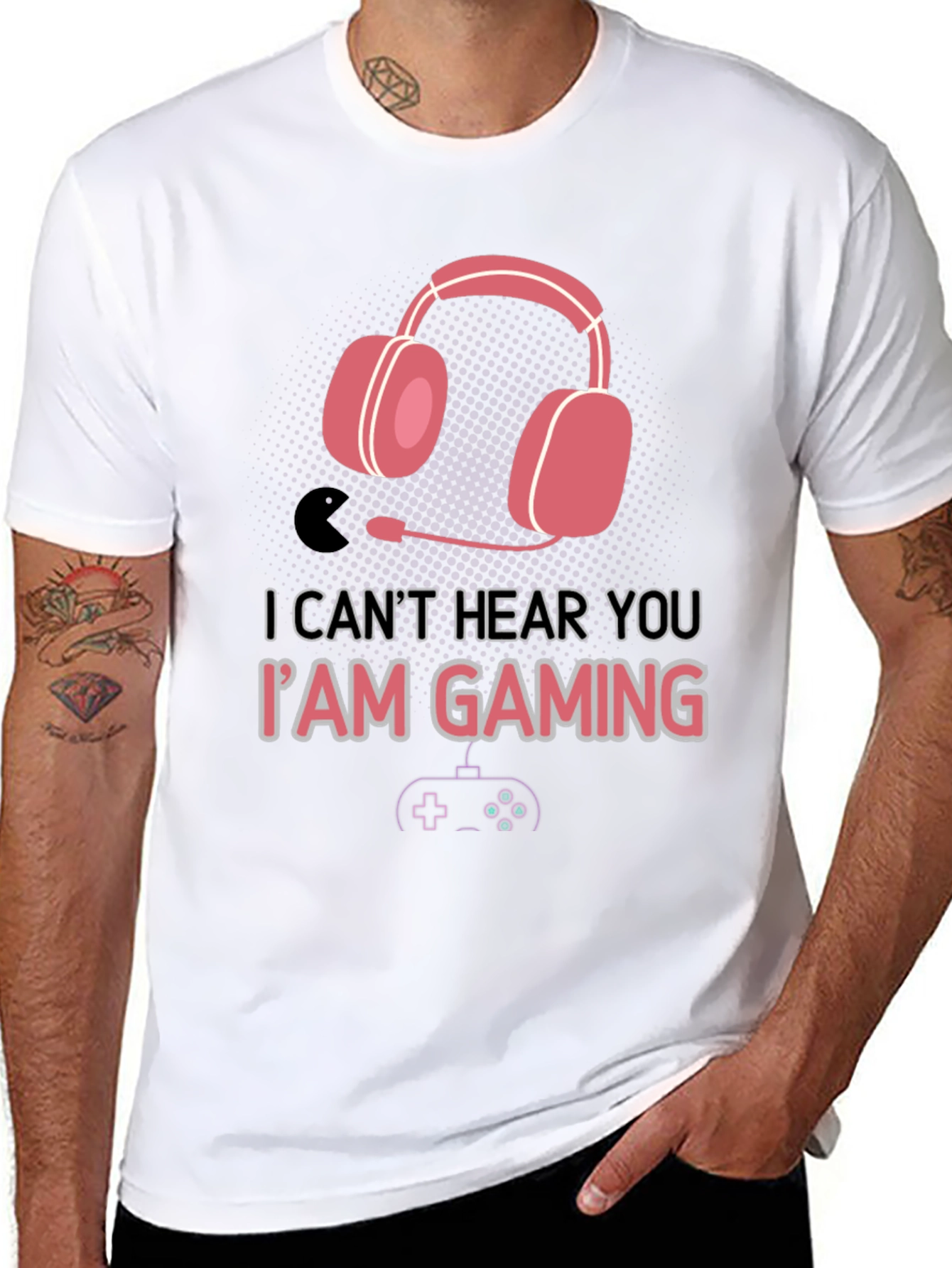 Gamer T-Shirt - Cant Hear You Im Gaming