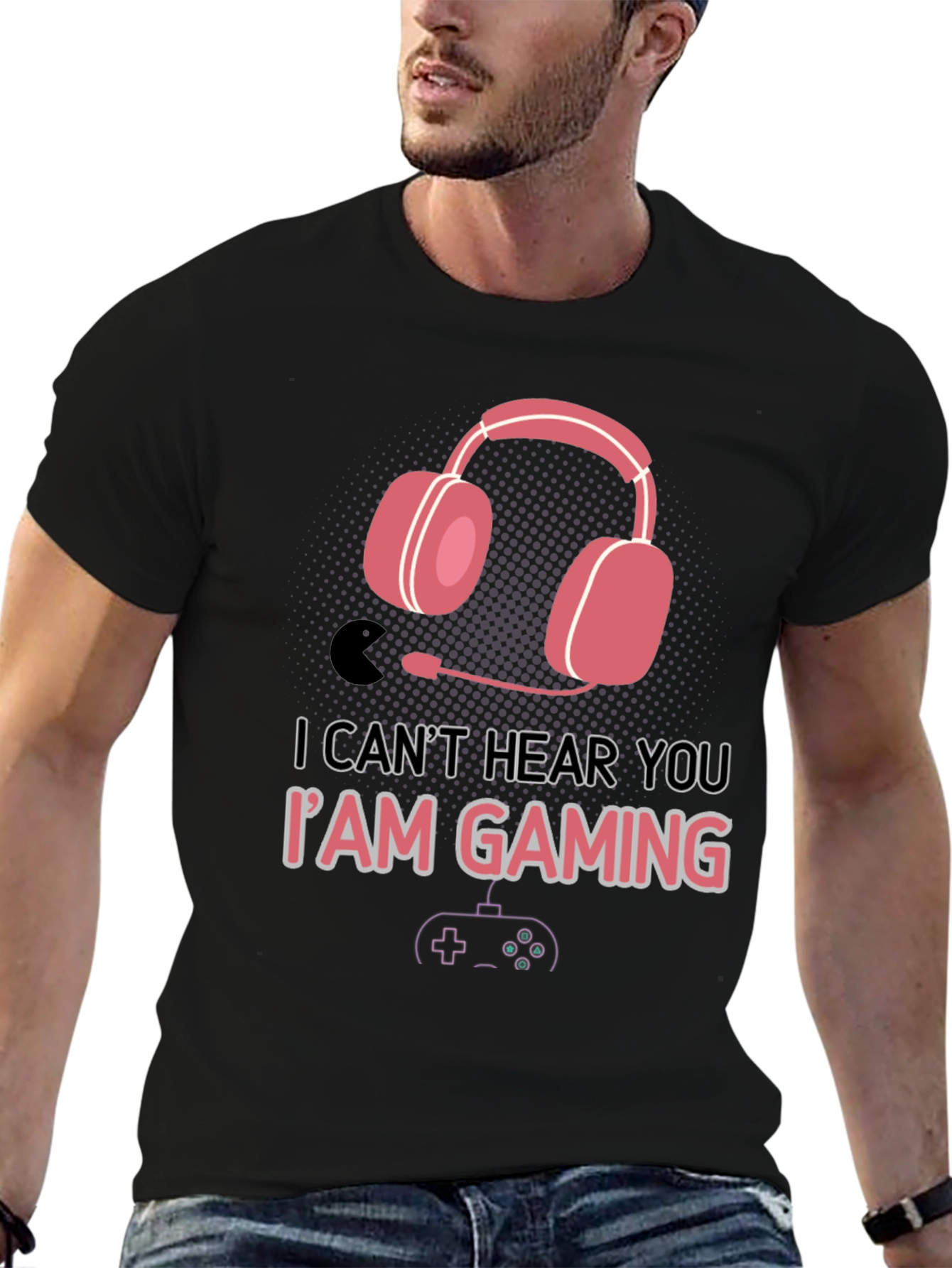 Gamer T-Shirt - Cant Hear You Im Gaming