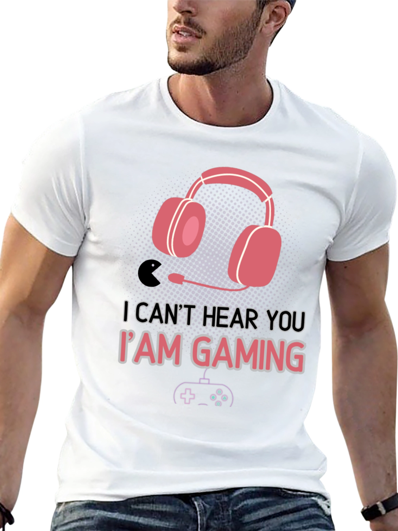 Gamer T-Shirt - Cant Hear You Im Gaming