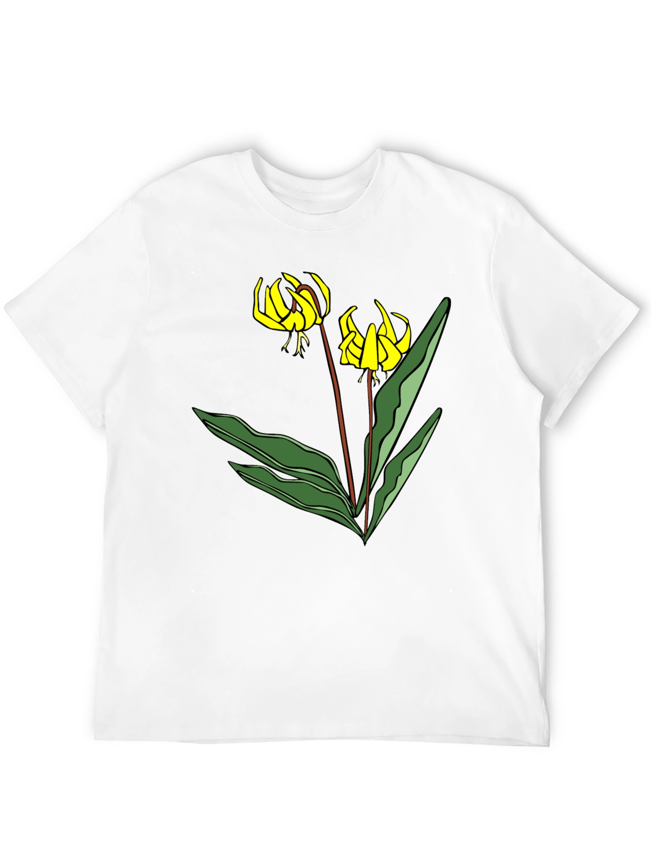 Trout Lily Graphic T-Shirt - Black