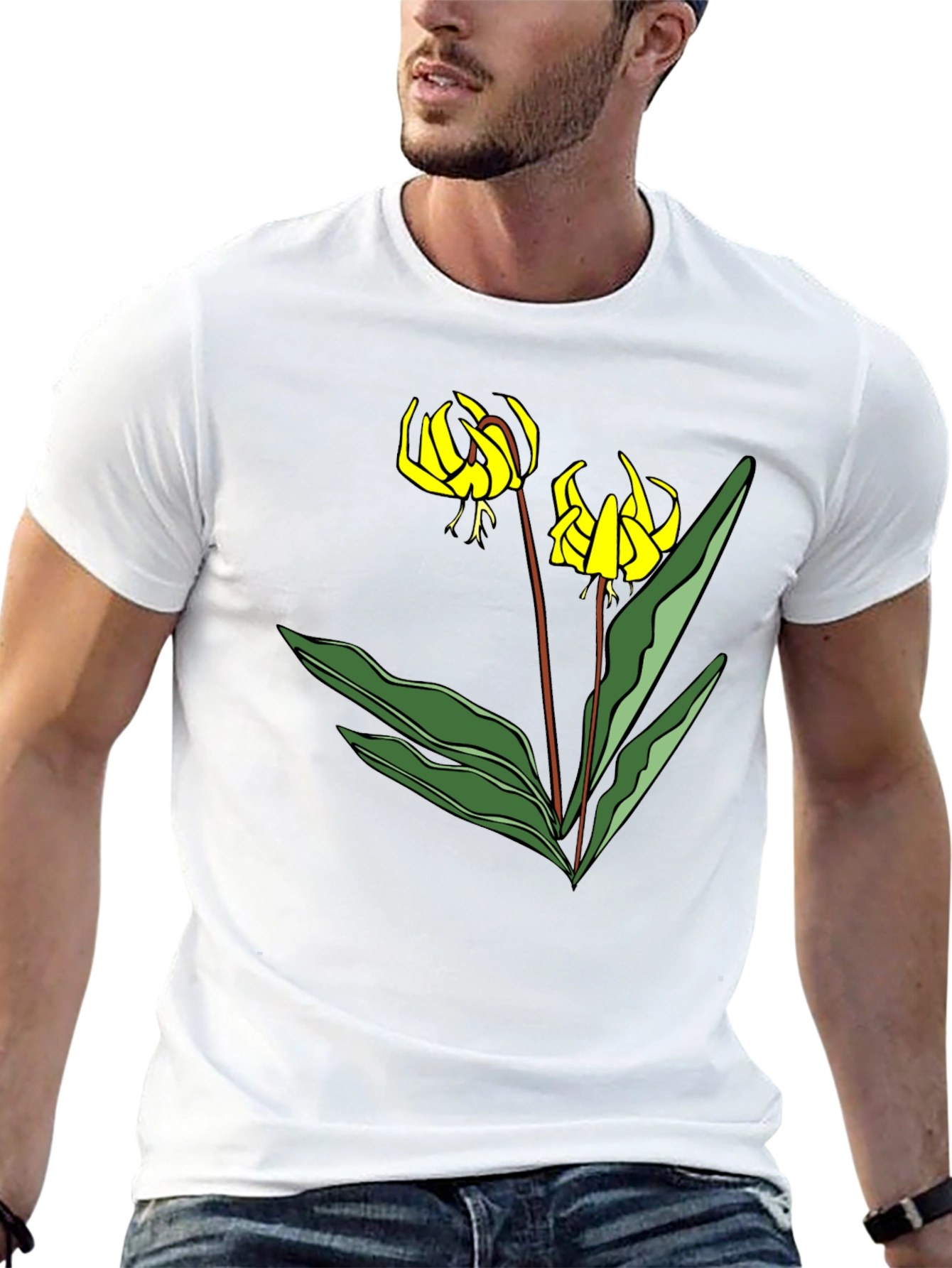 Trout Lily Graphic T-Shirt - Black