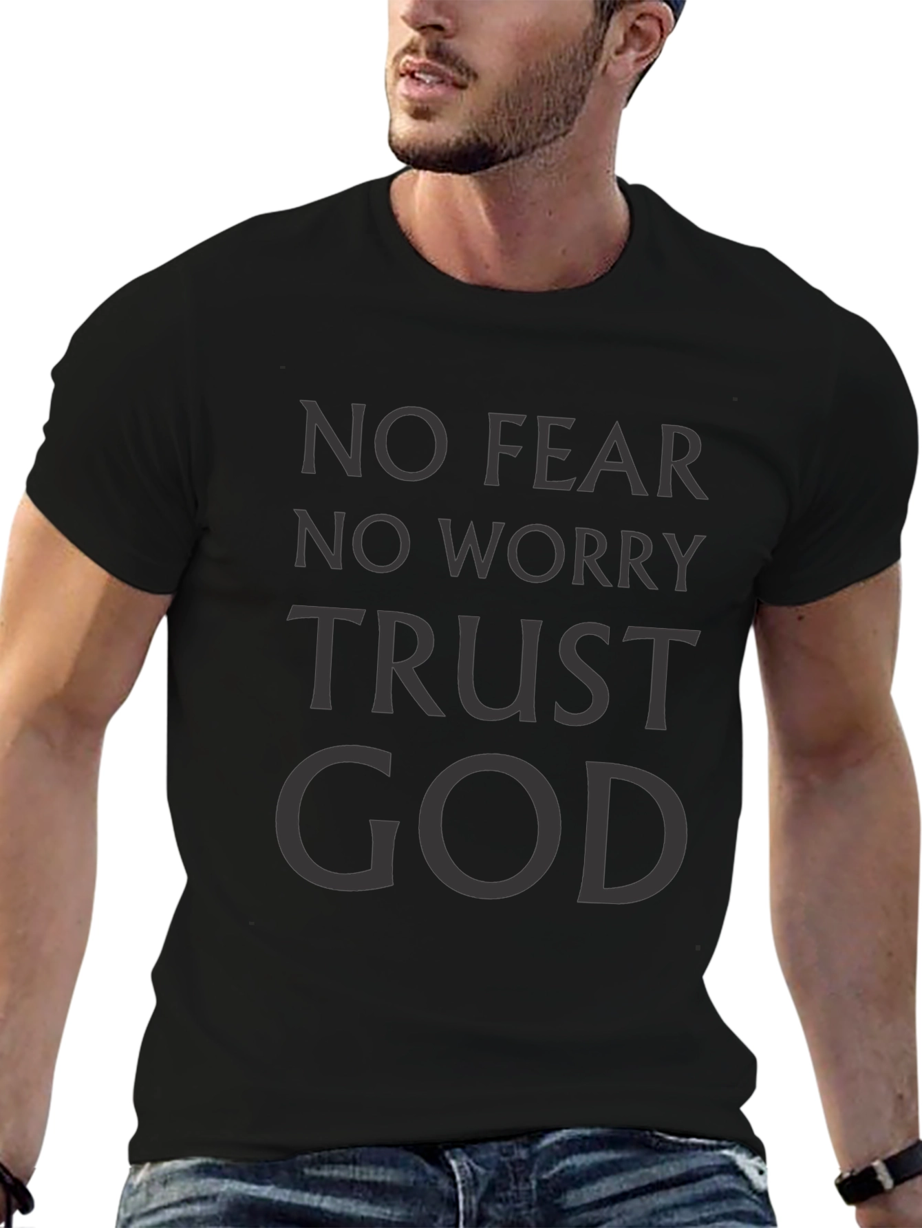 Trust God Black Graphic Tee