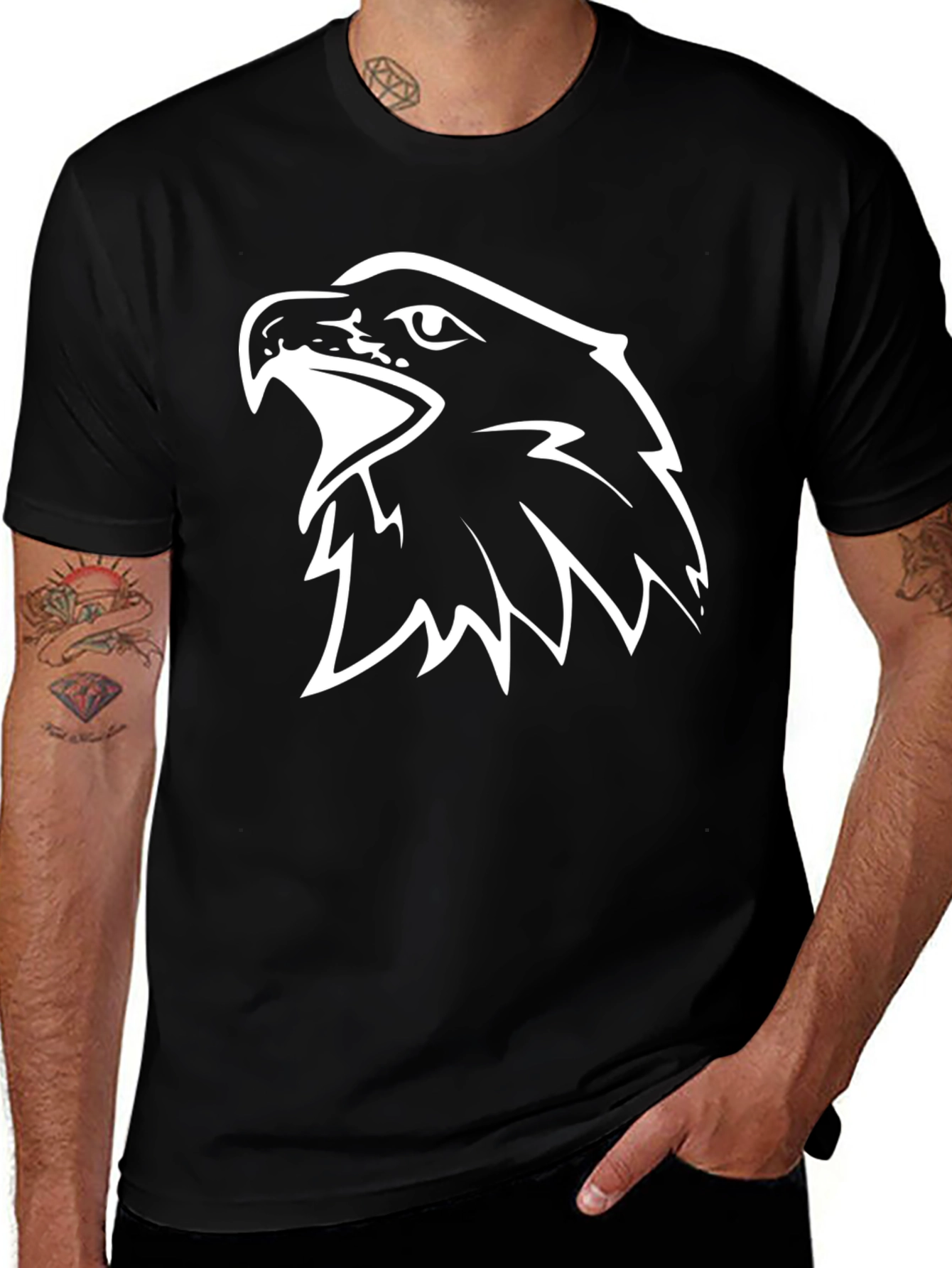Eagle Graphic Tee - Cool Bird T-Shirt