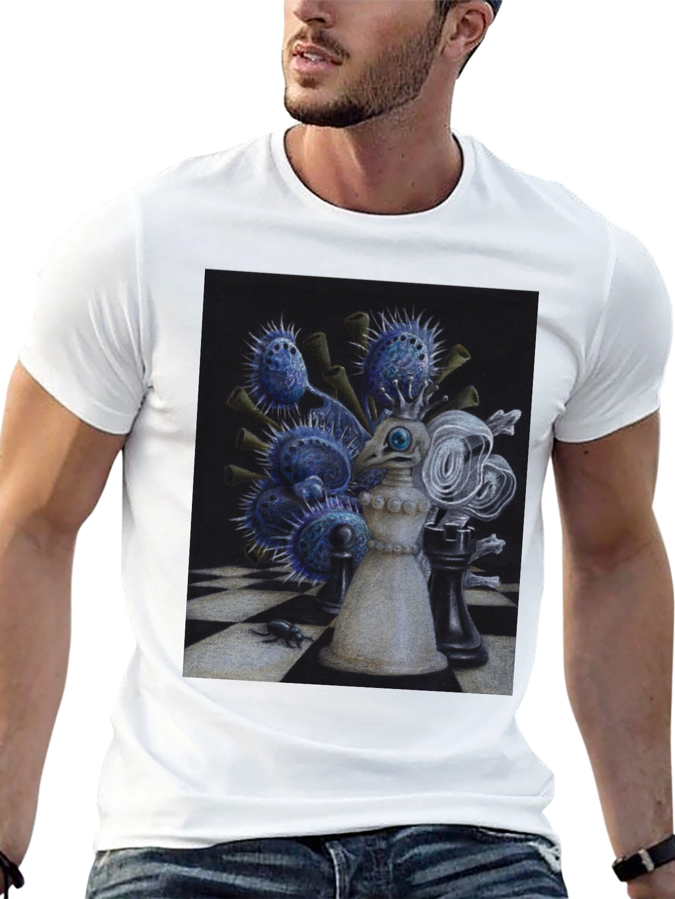 Chess Queen Graphic Tee - Unique Art T-Shirt