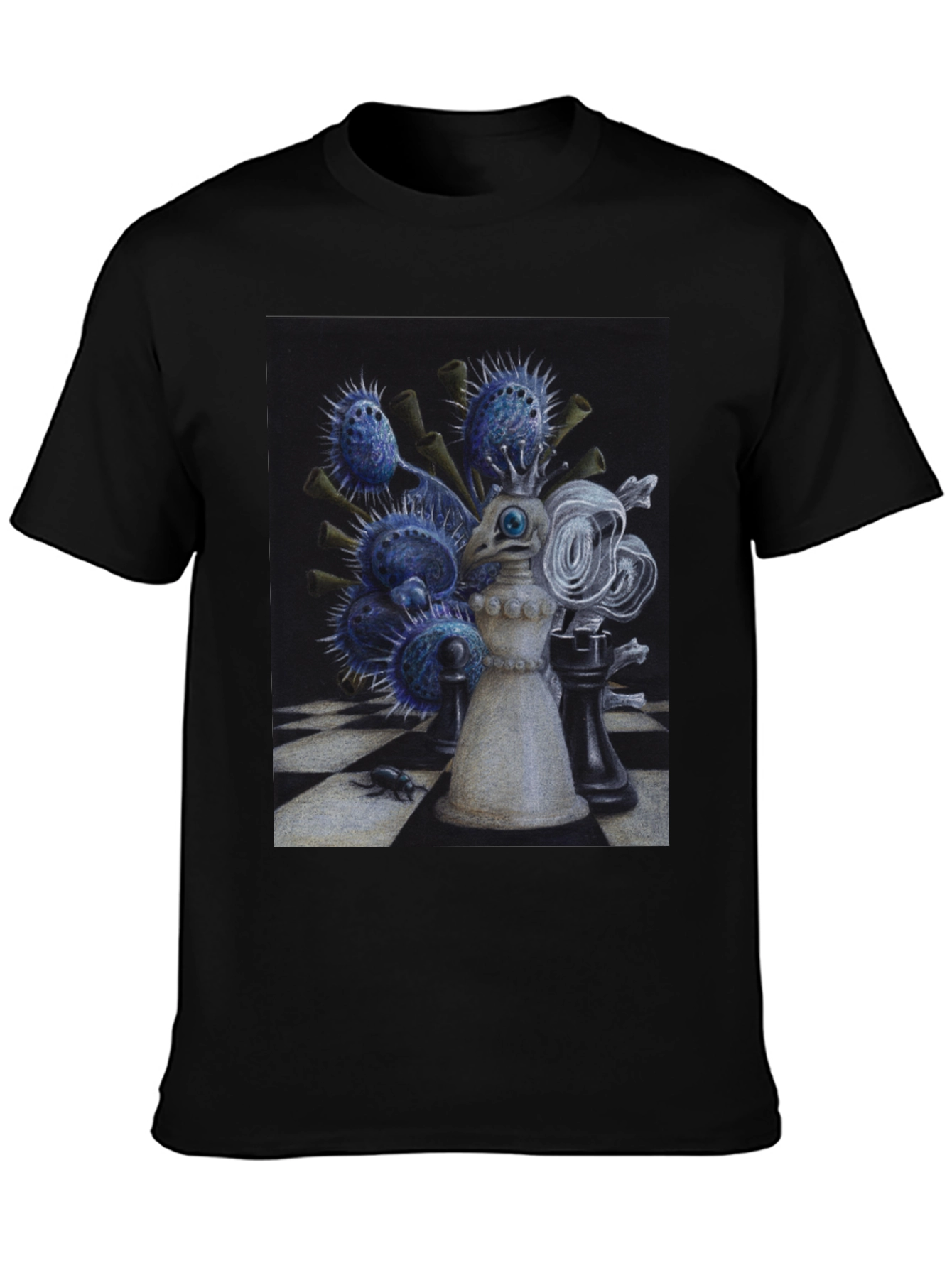 Chess Queen Graphic Tee - Unique Art T-Shirt