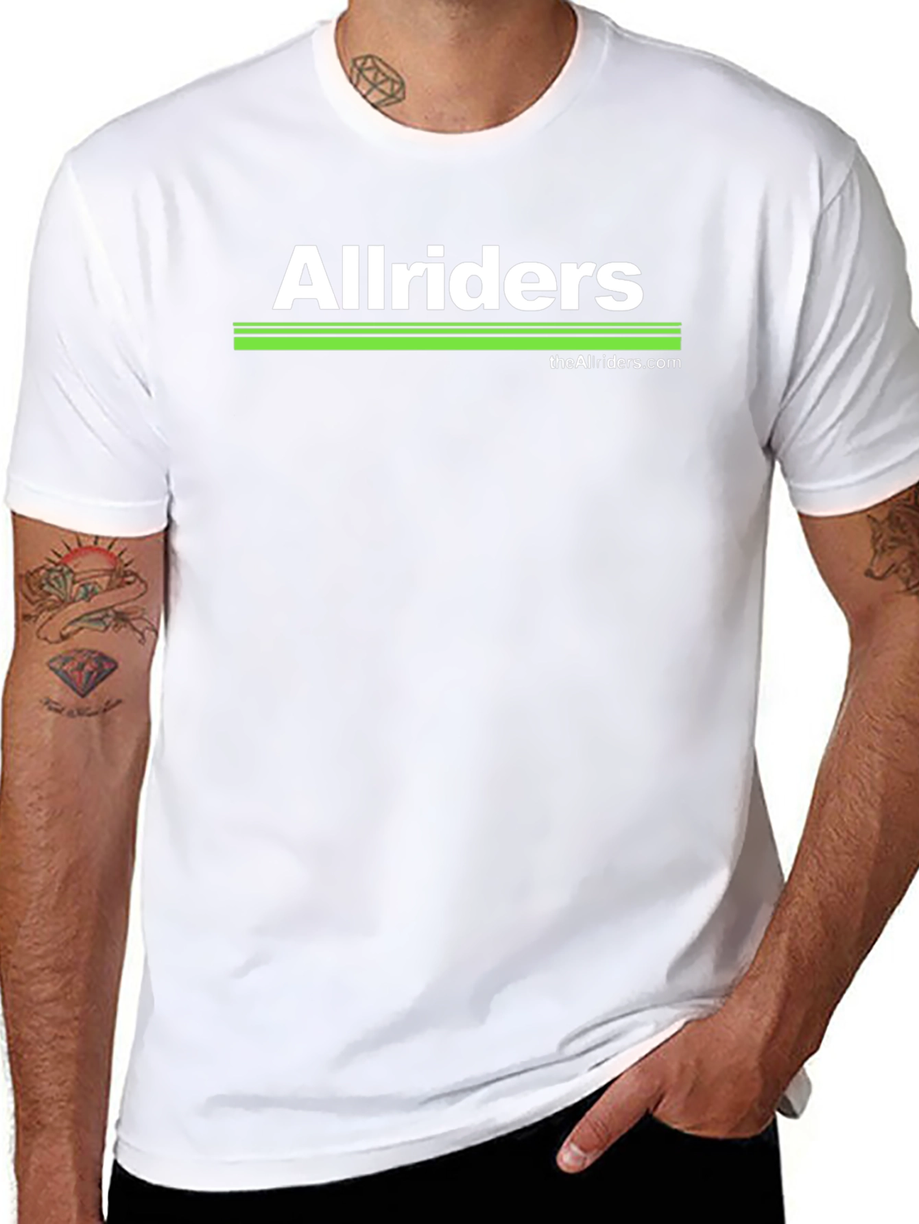 Allriders Black Graphic Tee