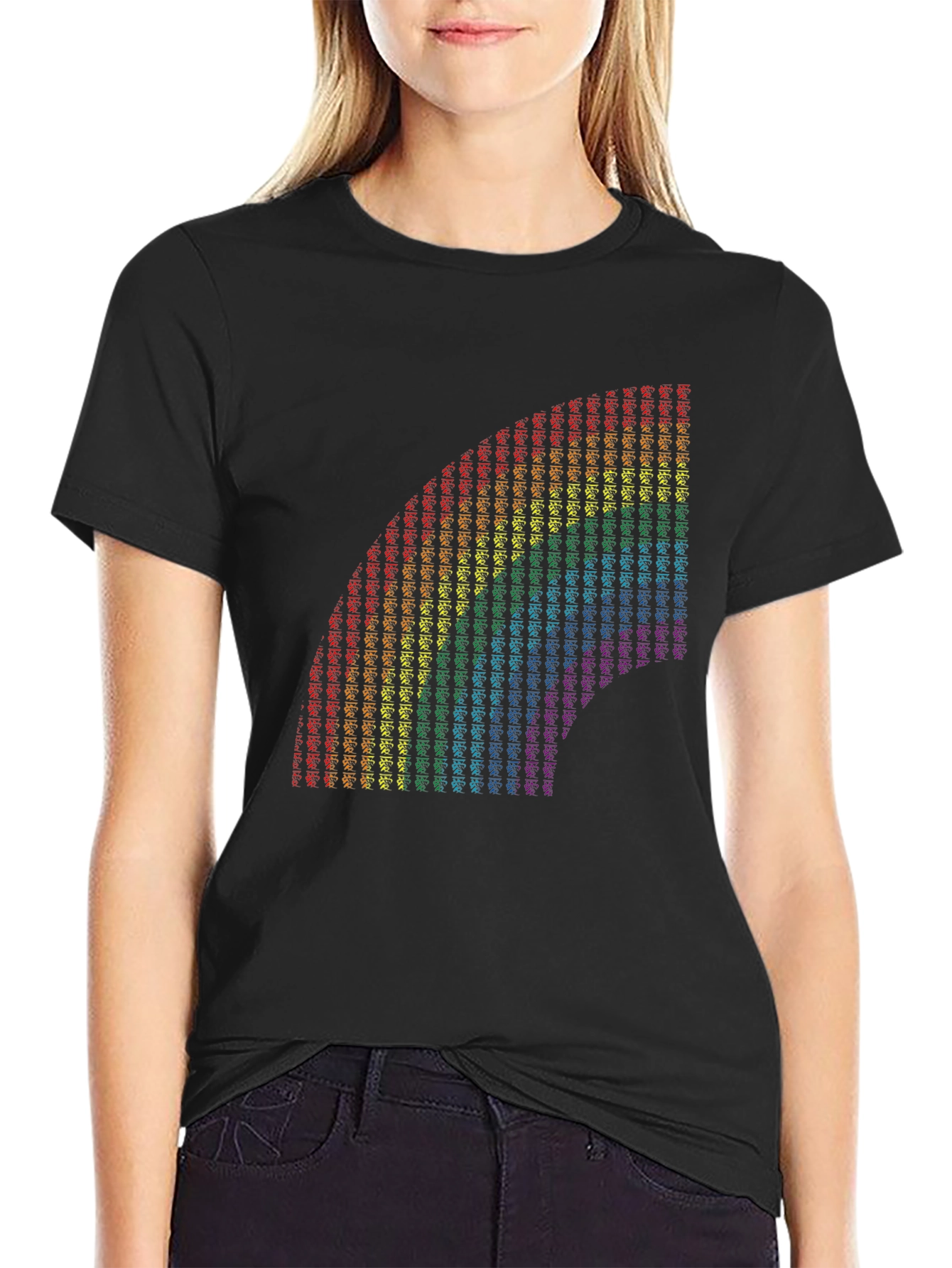 Rainbow Symbol T-Shirt - Black Pride Tee