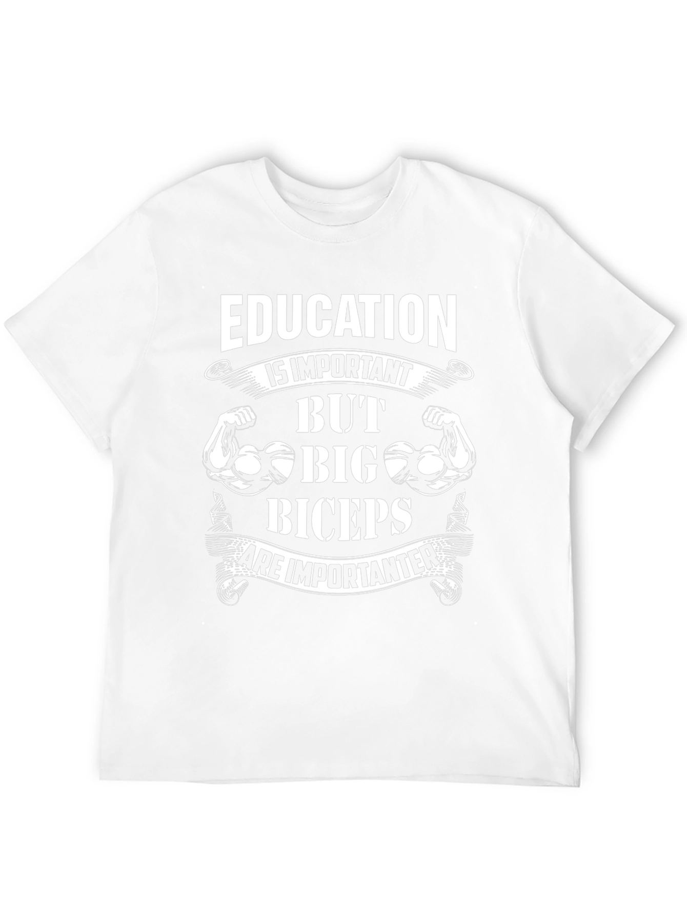 Education vs. Biceps Graphic Tee