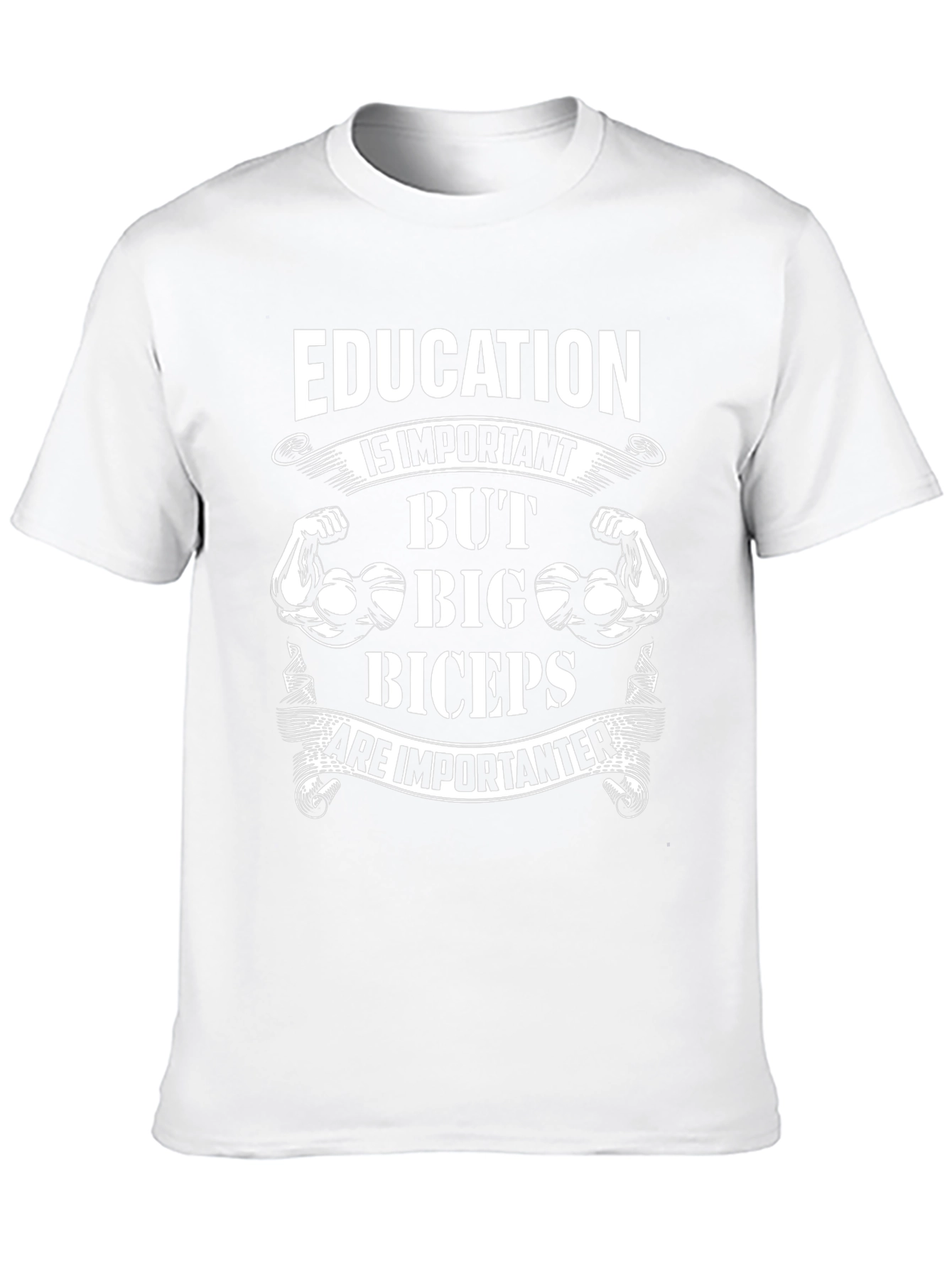 Education vs. Biceps Graphic Tee