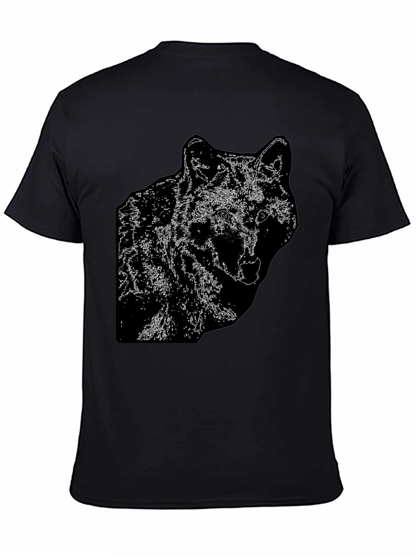 Wolf Graphic Black T-Shirt