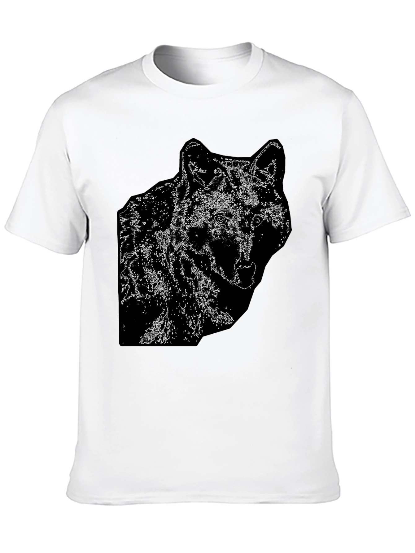 Wolf Graphic Black T-Shirt