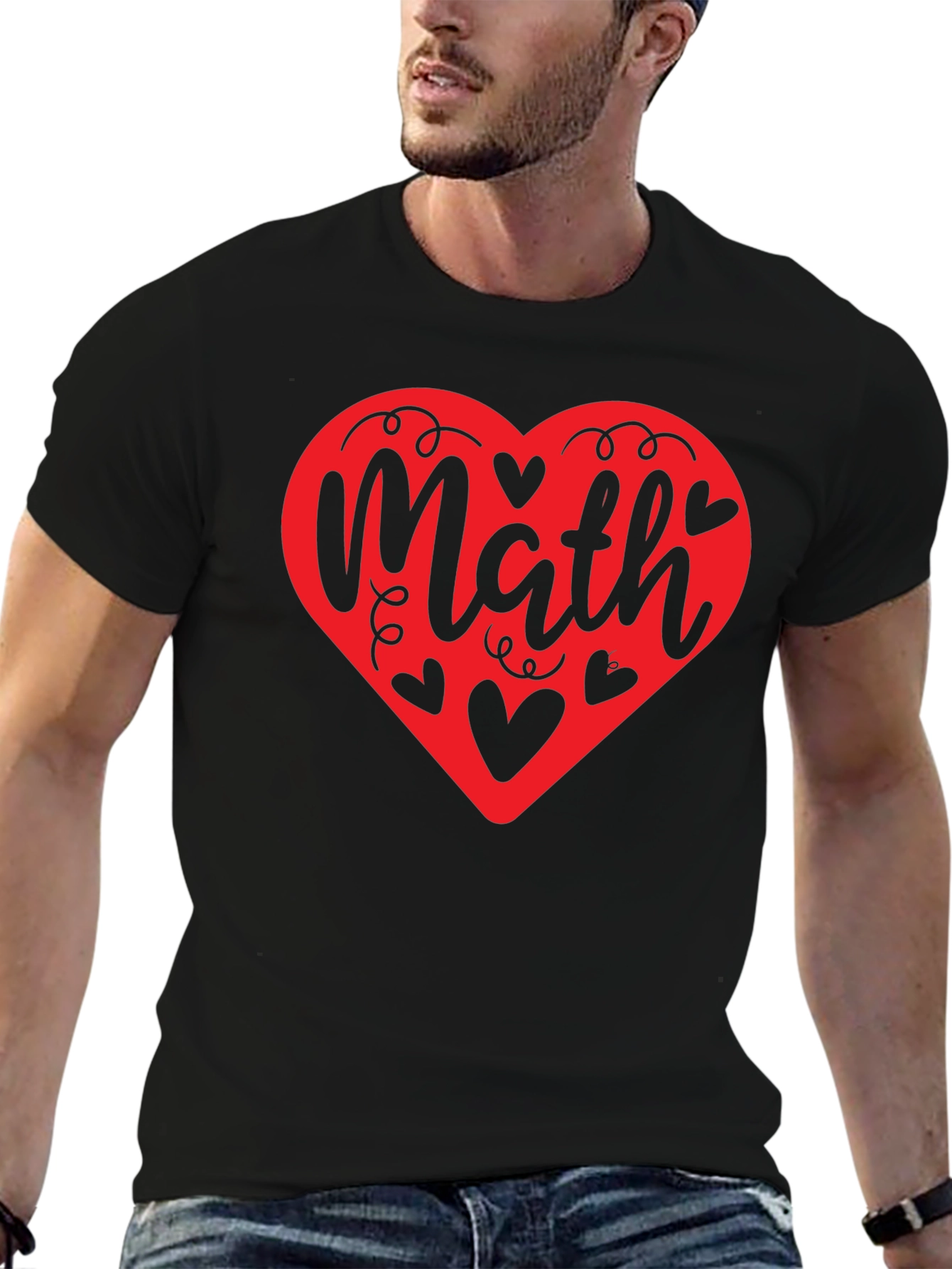 Math Heart Graphic Tee - Love Math T-Shirt