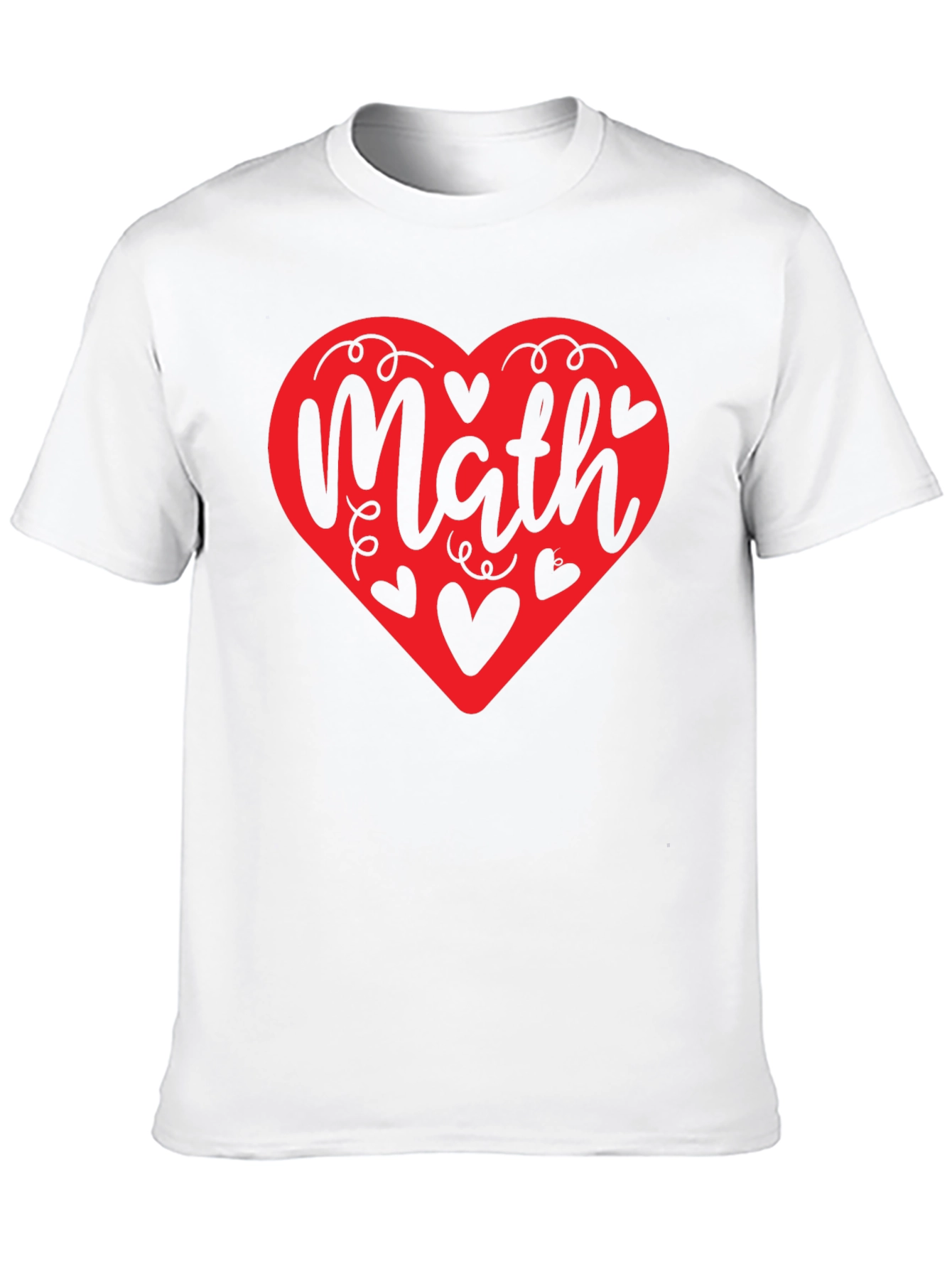 Math Heart Graphic Tee - Love Math T-Shirt