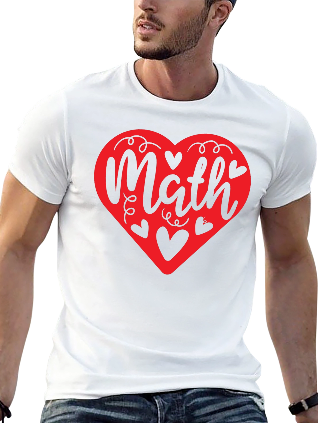 Math Heart Graphic Tee - Love Math T-Shirt