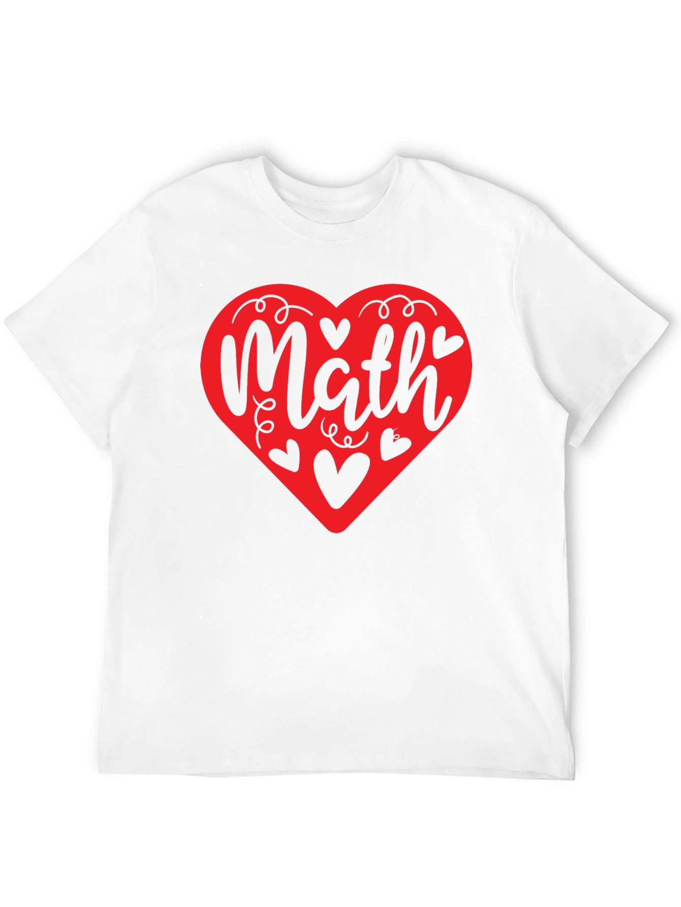 Math Heart Graphic Tee - Love Math T-Shirt