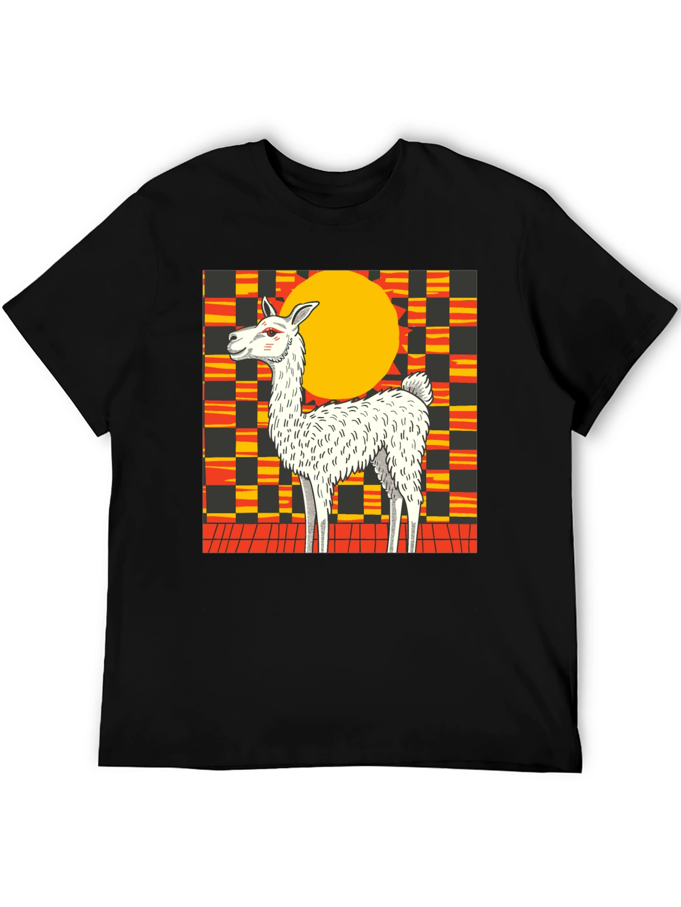 Llama Graphic Tee - Bold Retro Style