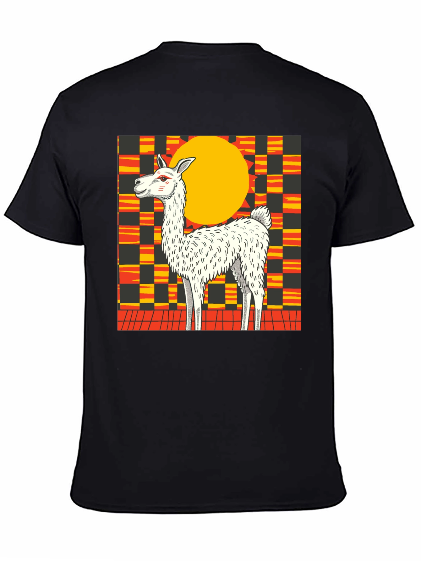Llama Graphic Tee - Bold Retro Style