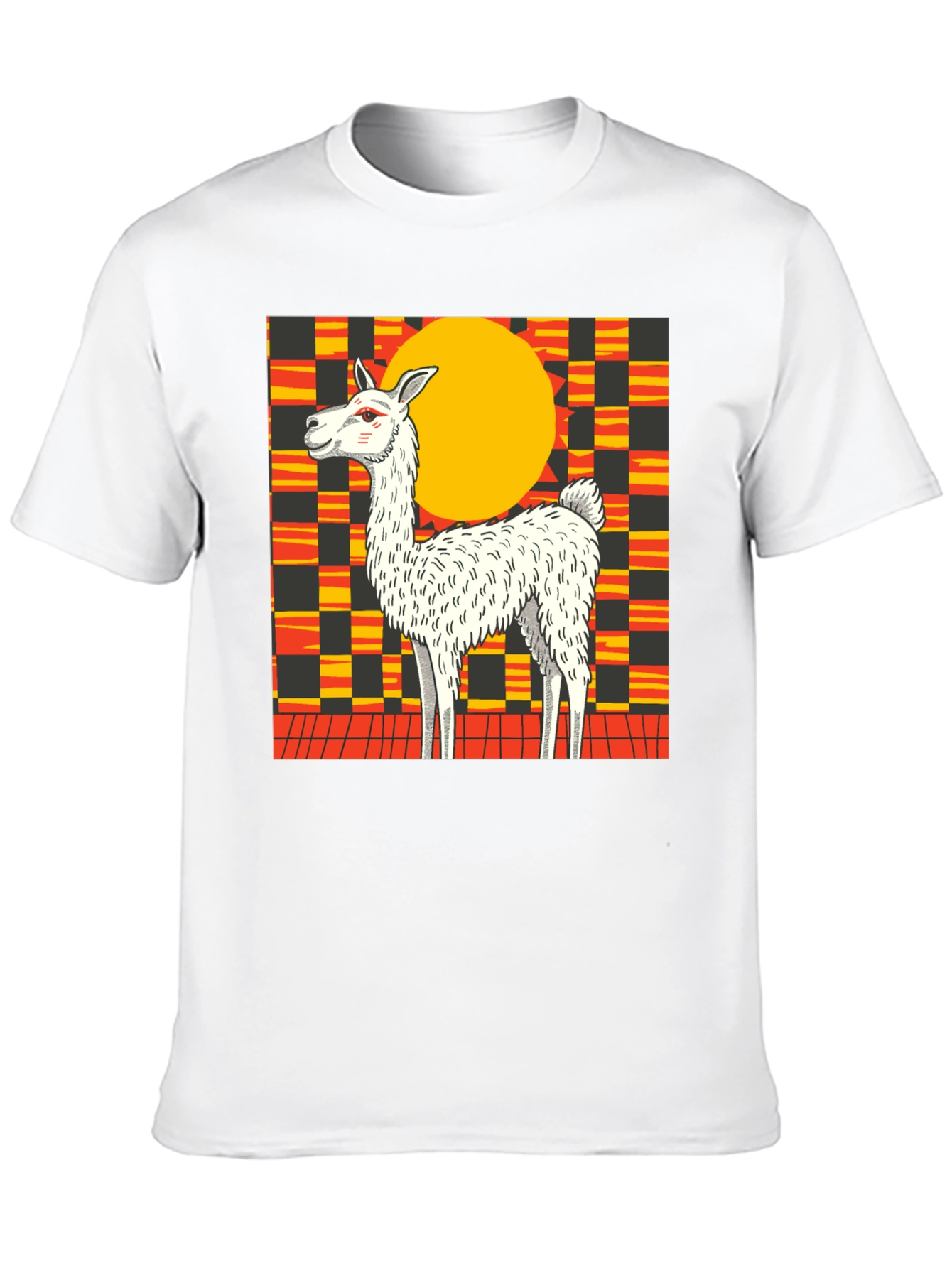 Llama Graphic Tee - Bold Retro Style