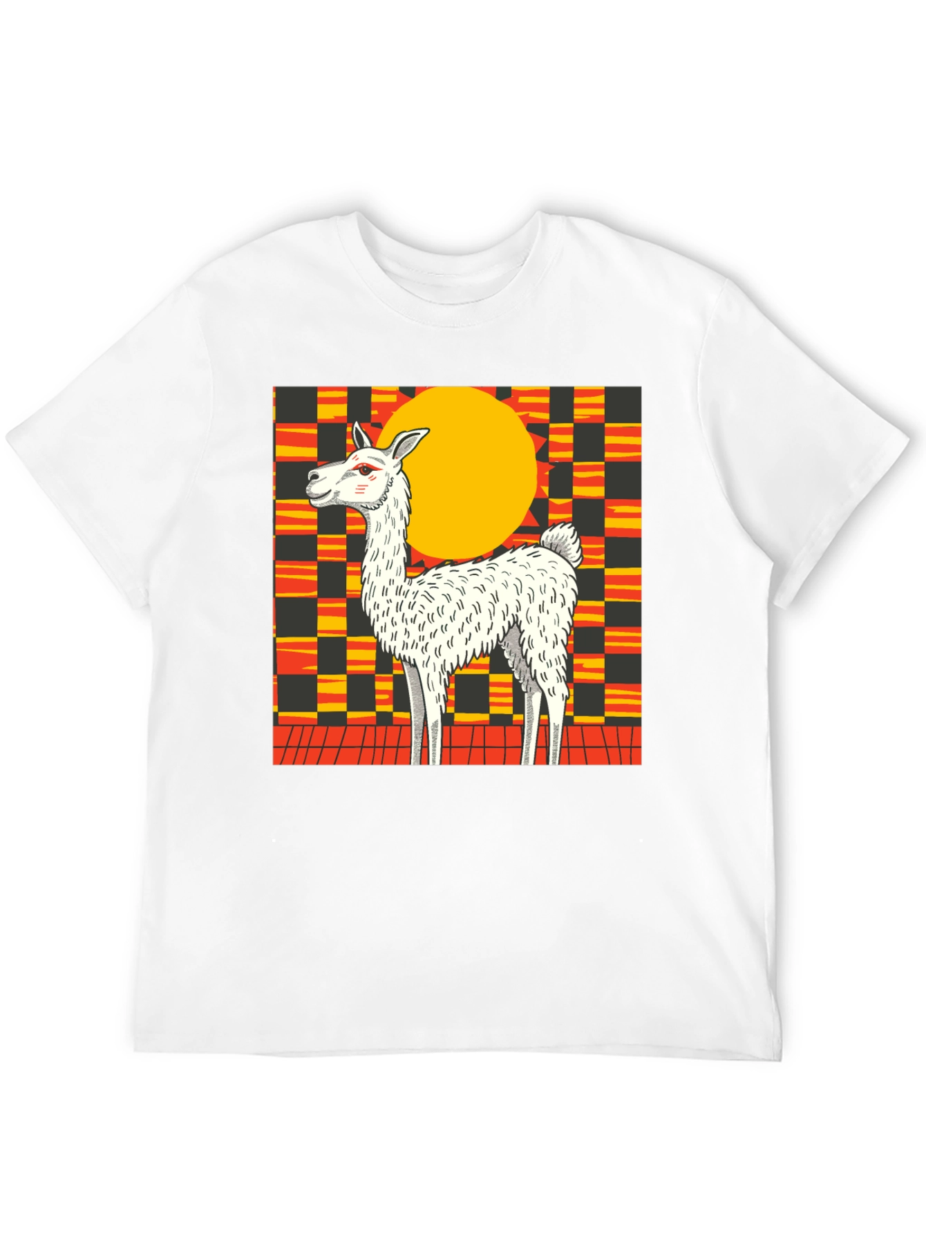 Llama Graphic Tee - Bold Retro Style