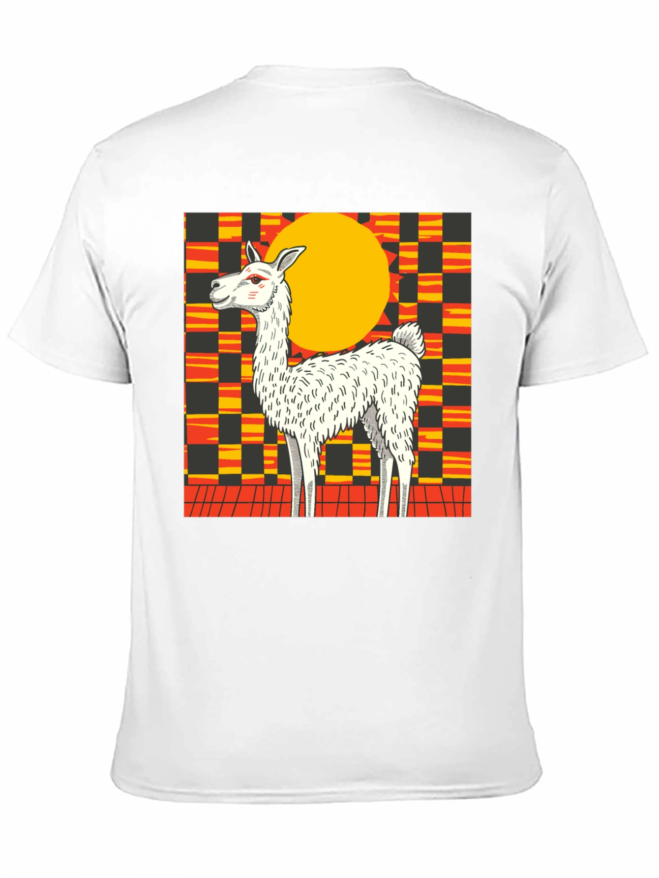 Llama Graphic Tee - Bold Retro Style