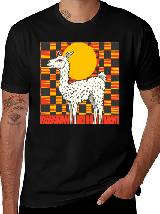 Llama Graphic Tee - Bold Retro Style