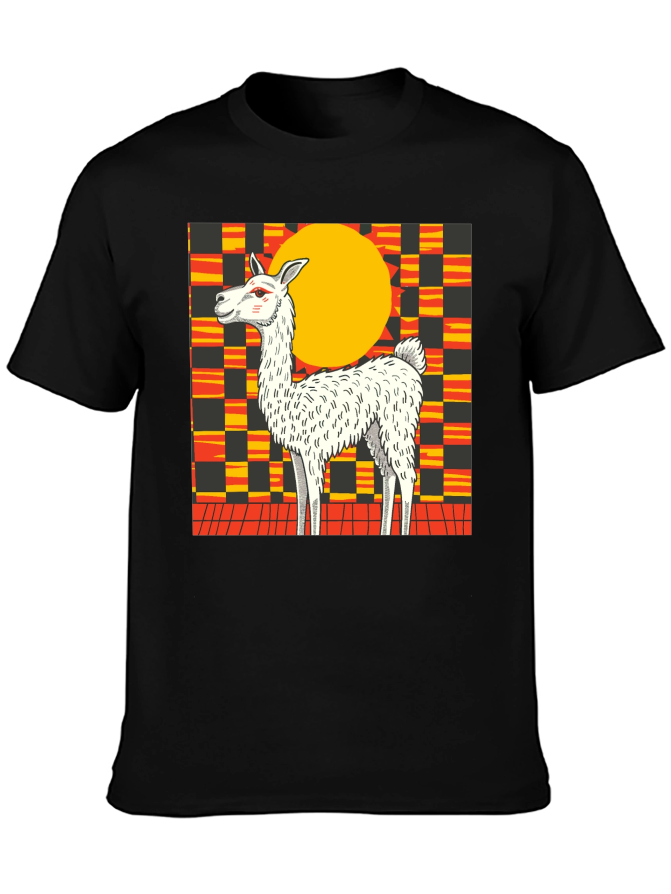 Llama Graphic Tee - Bold Retro Style