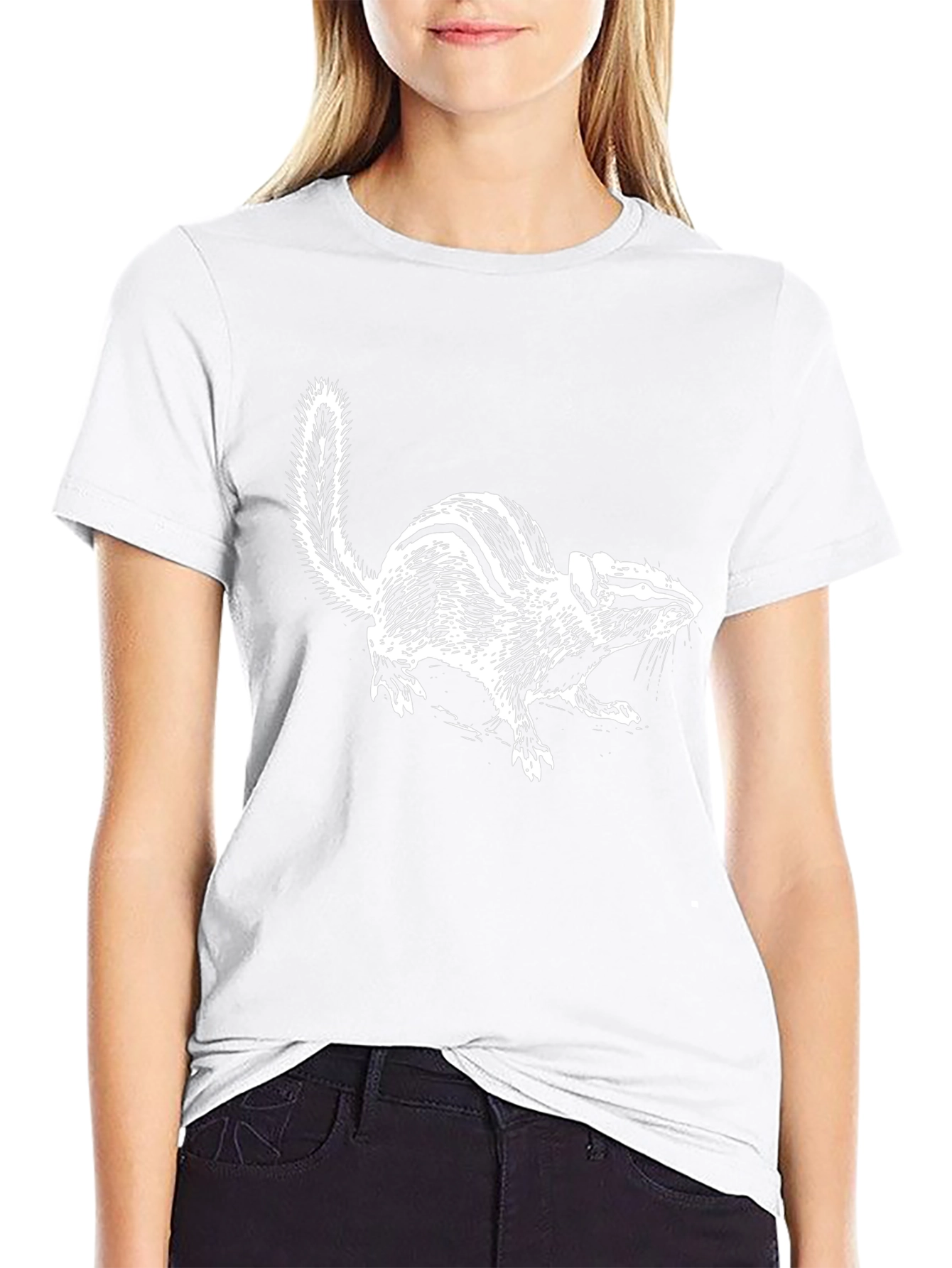 Chipmunk Graphic Tee - Cool Animal Shirt
