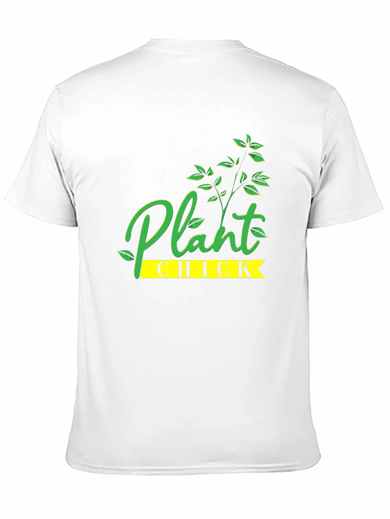 Plant Chick Graphic Tee - Black Cotton T-Shirt