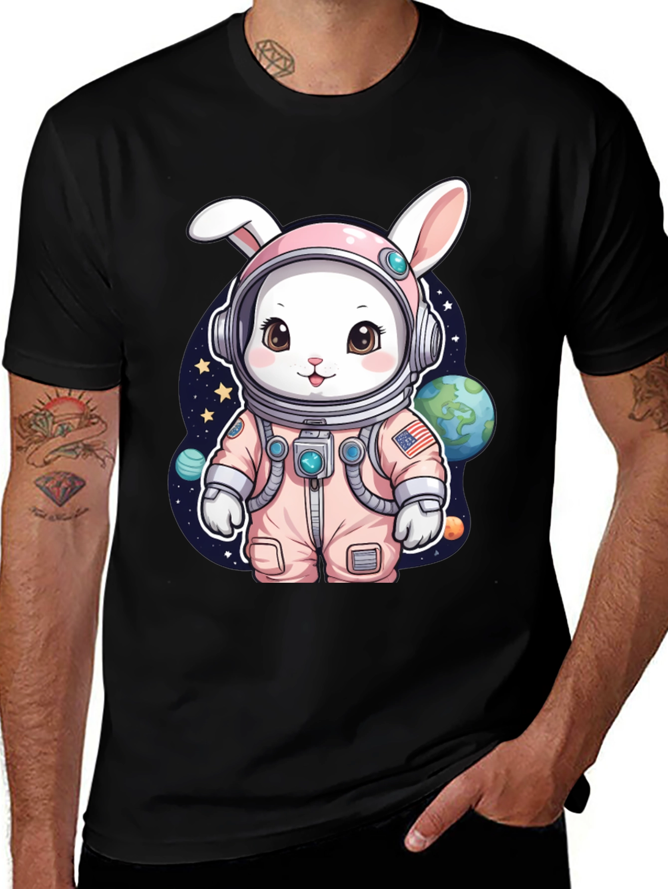 Cute Space Bunny T-Shirt
