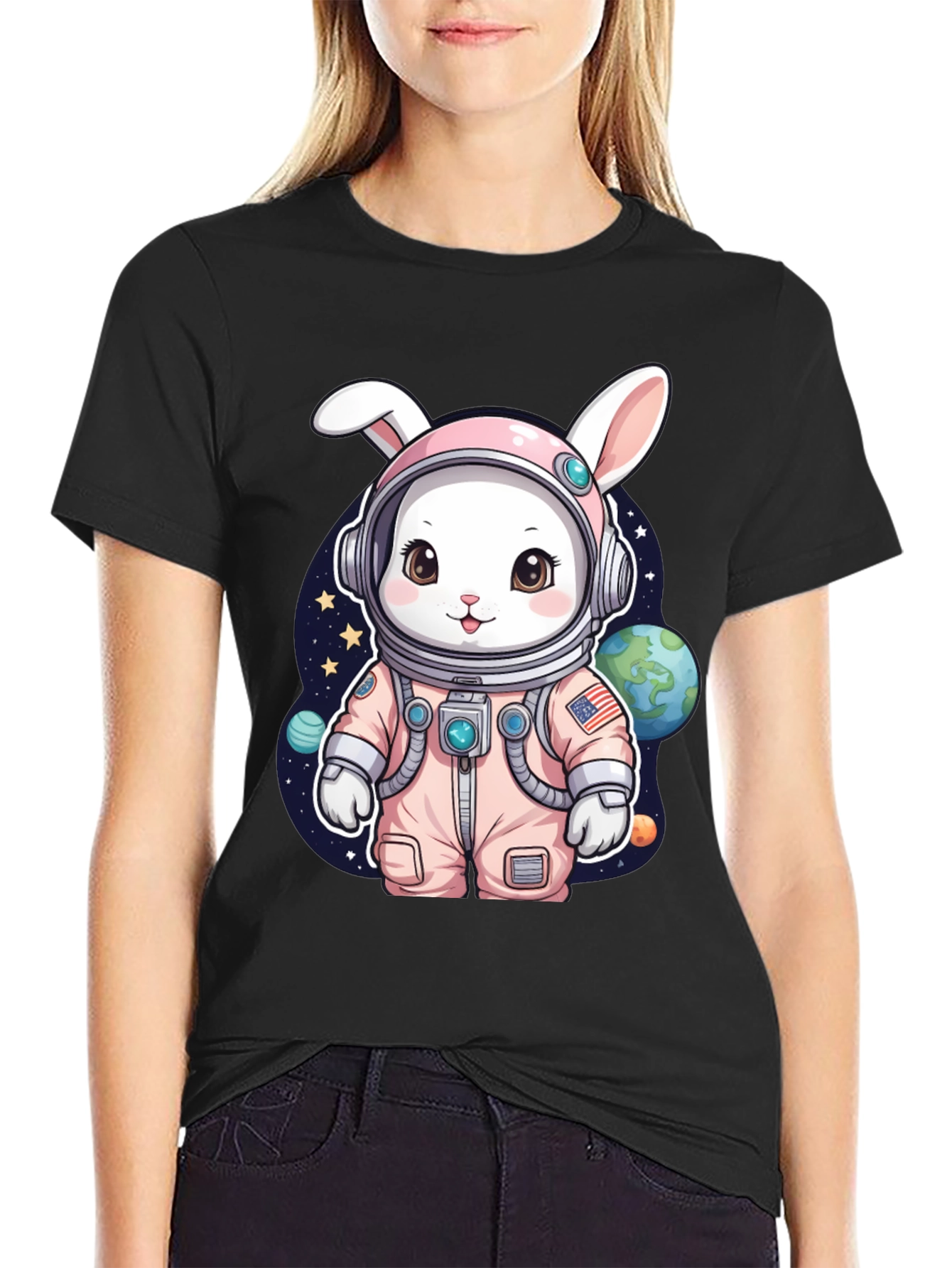 Cute Space Bunny T-Shirt