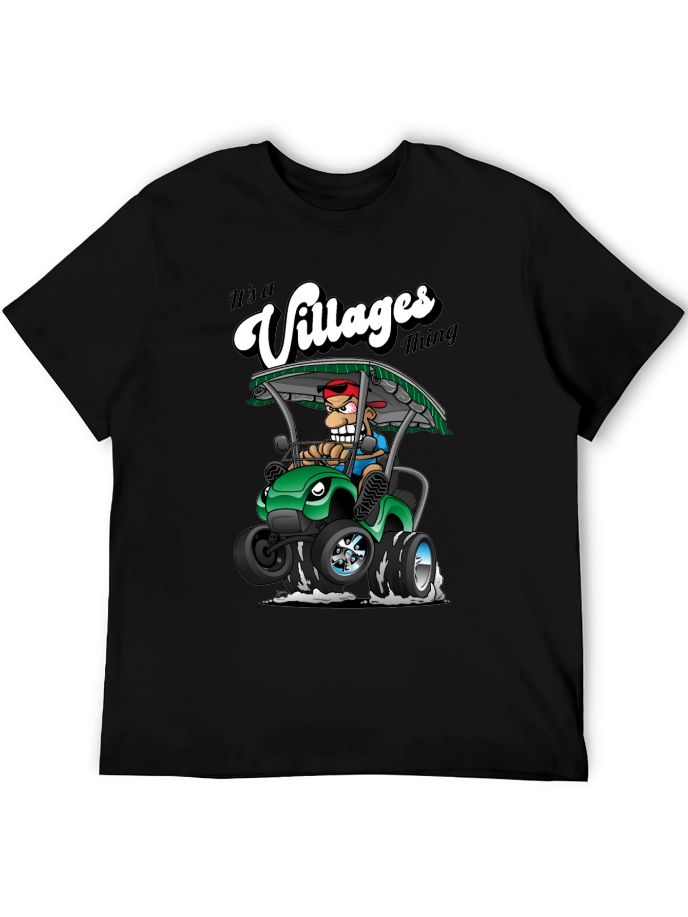 Villages Thing T-Shirt - Cartoon Golf Cart