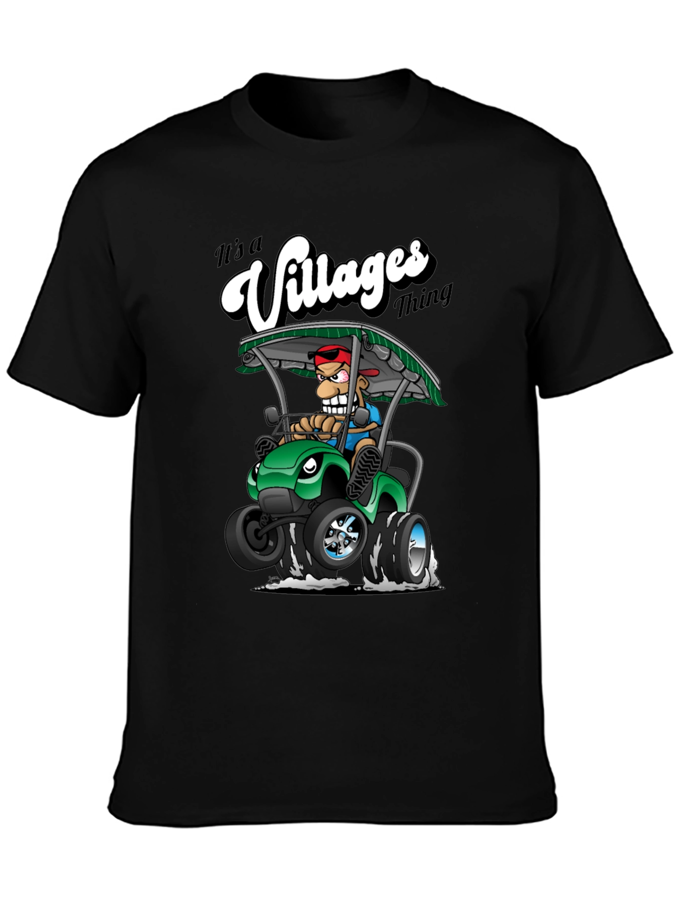 Villages Thing T-Shirt - Cartoon Golf Cart