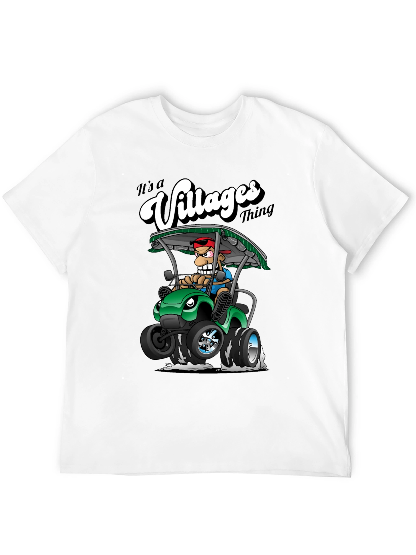 Villages Thing T-Shirt - Cartoon Golf Cart