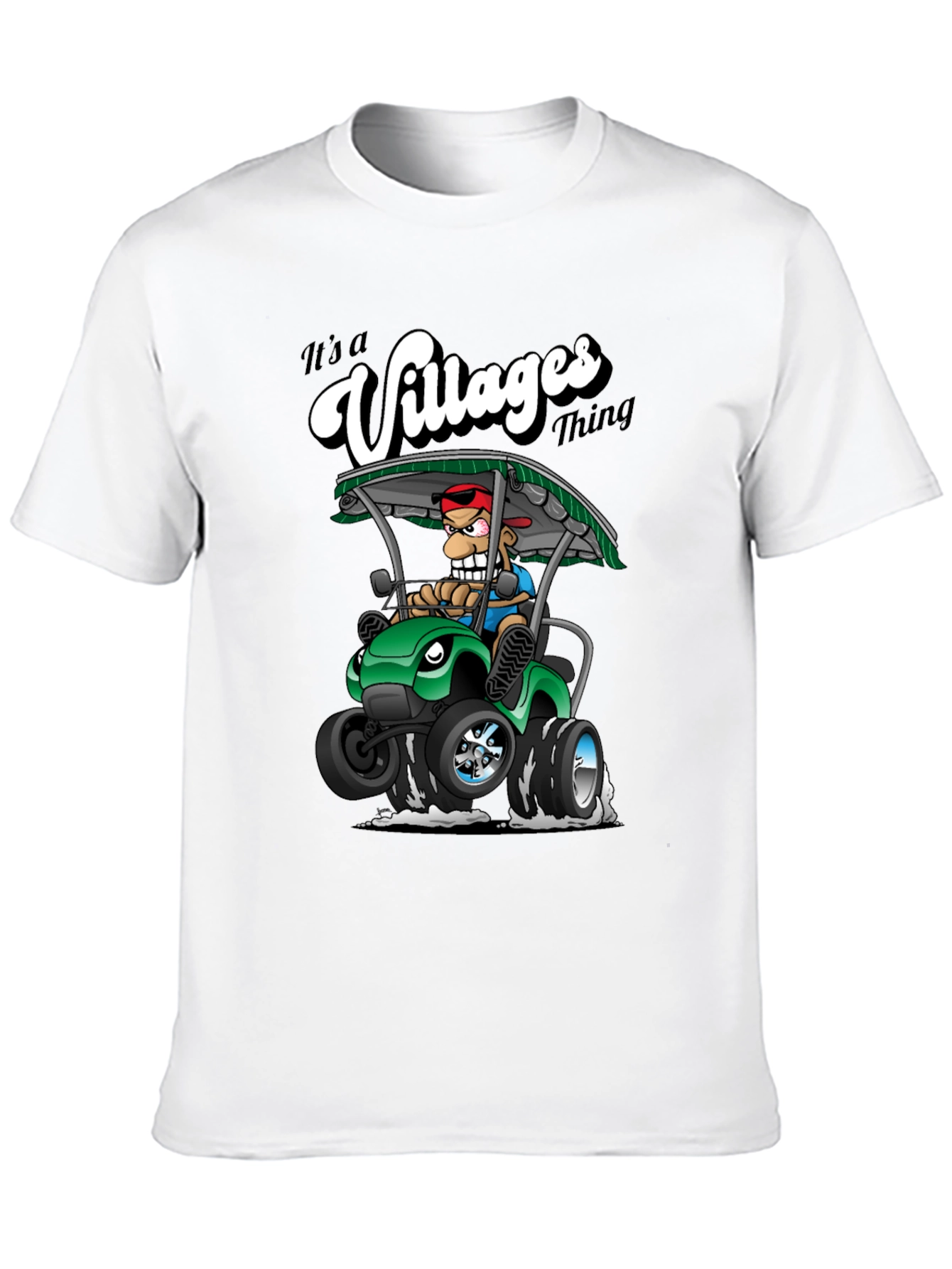 Villages Thing T-Shirt - Cartoon Golf Cart