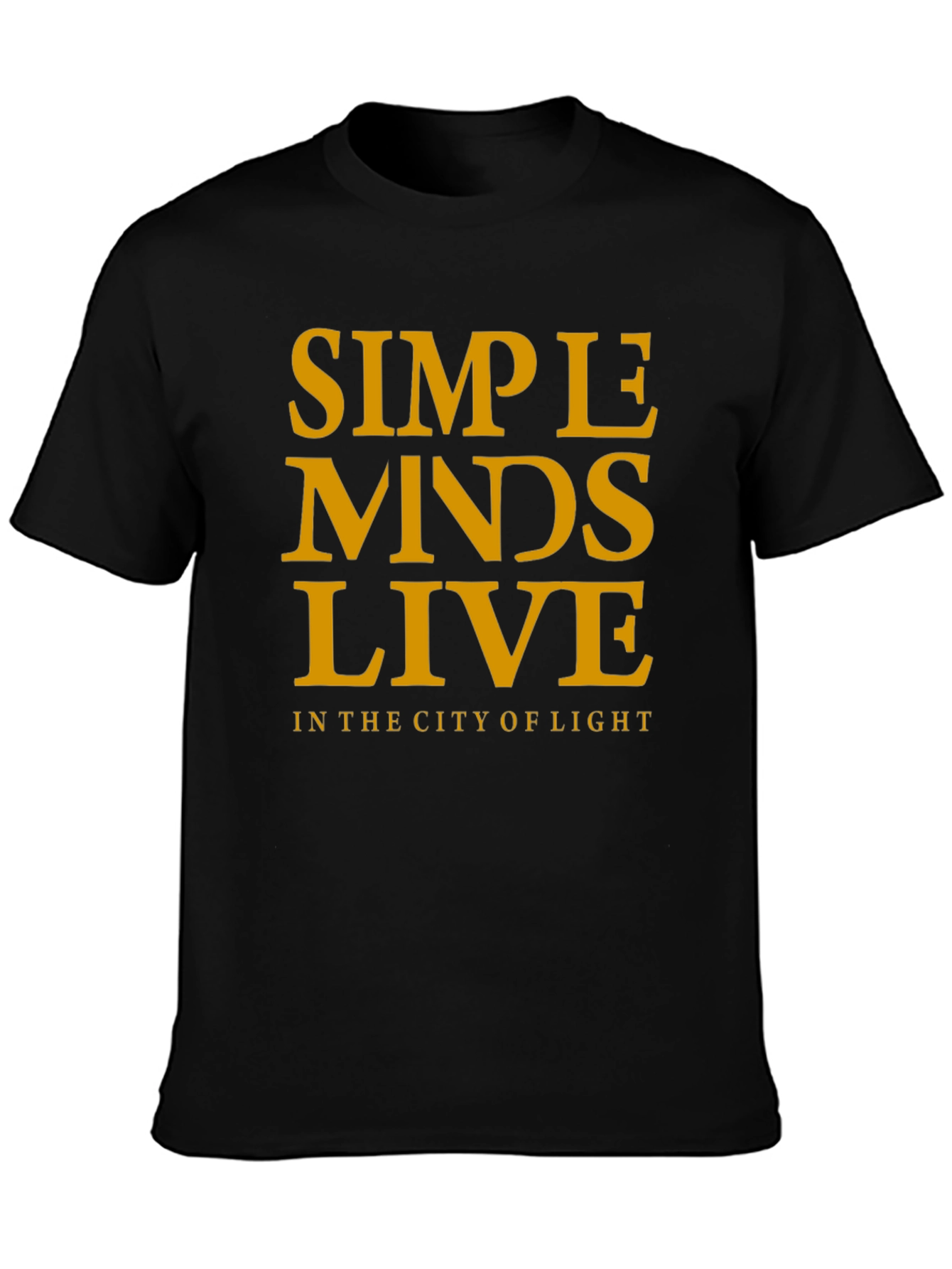 Simple Minds Live T-Shirt - Black Concert Tee