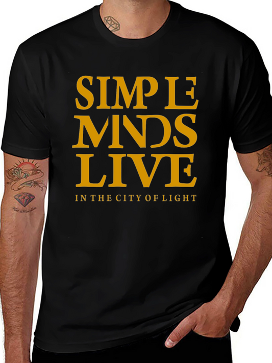 Simple Minds Live T-Shirt - Black Concert Tee